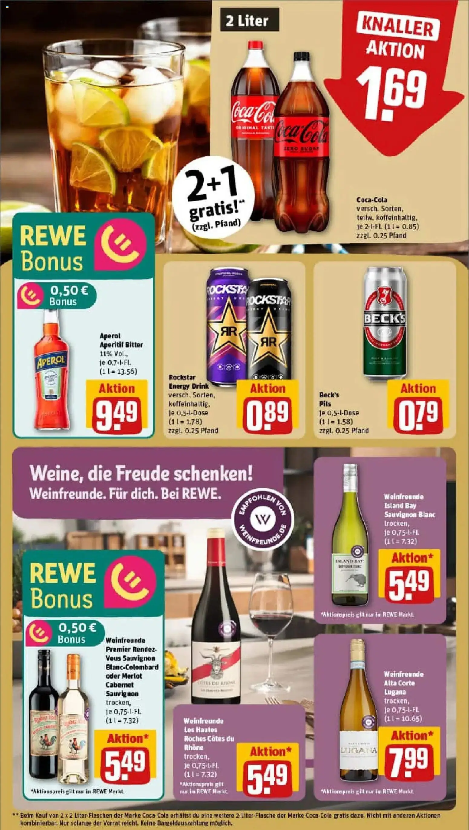 Rewe prospekt Berlin / Steglitz	 – gültig ab 02.11.2025 | Seite: 11 | Produkte: Coca cola, Cola, Energy, Rockstar