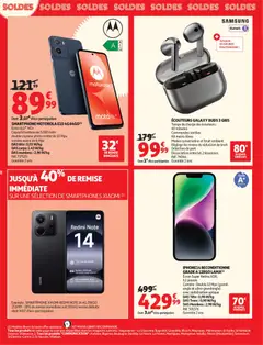 Auchan - Soldes : jusqu'à -70% ! - Voorbeeld van een folder van Auchan, geldig van 07.01.2026 | Pagina: 8 | Producten: Smartphone, Camera, La, Bluetooth