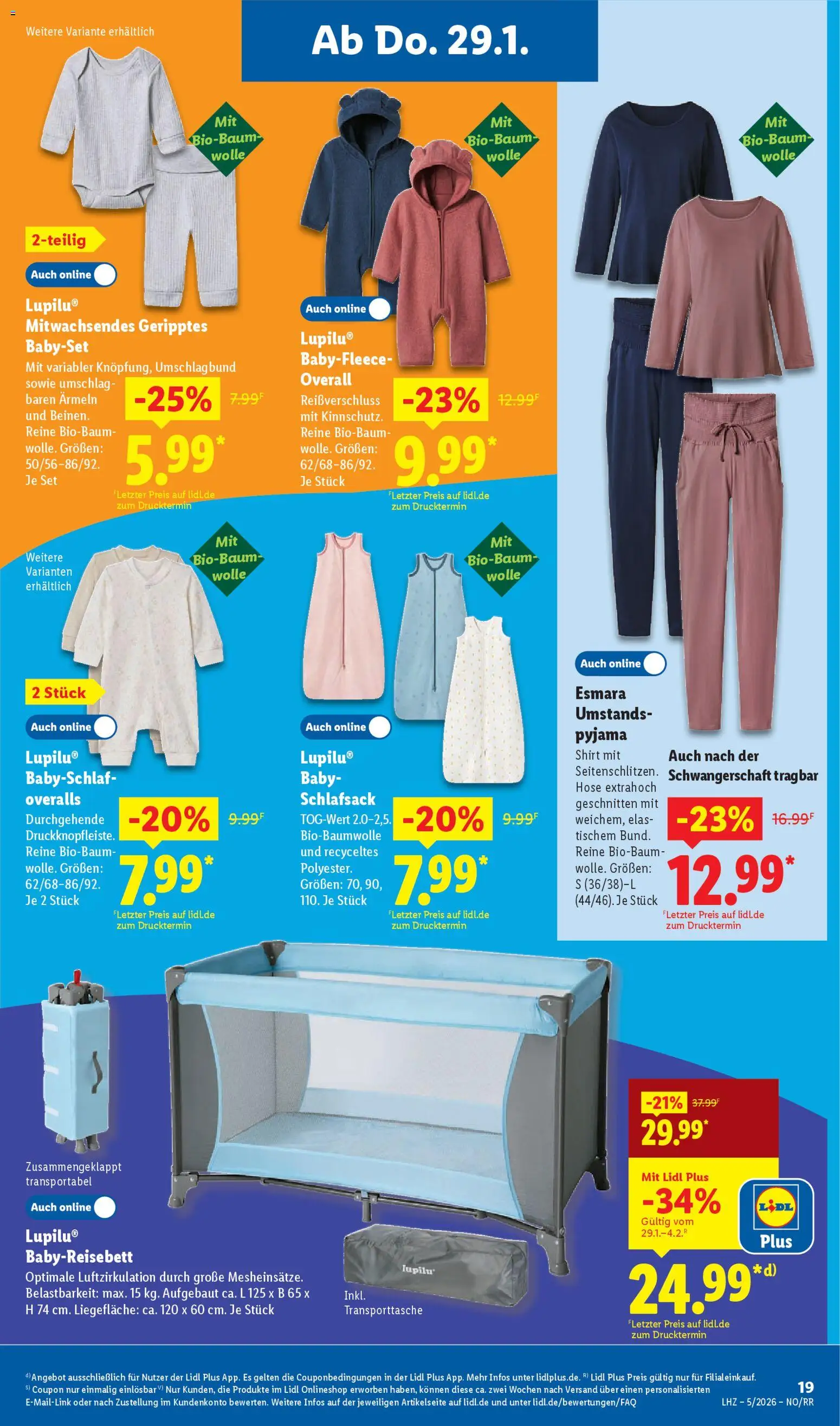 Lidl Prospekt Holzminden – gültig ab 26.01.2026 | Seite: 39 | Produkte: Shirt, Hose, Overall, Pyjama
