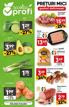 Ofertele Profi valabile de la 15.04.2026 | Pagină: 6 | Produse: Ceapă galbenă, Mici, Ceapă, Legume