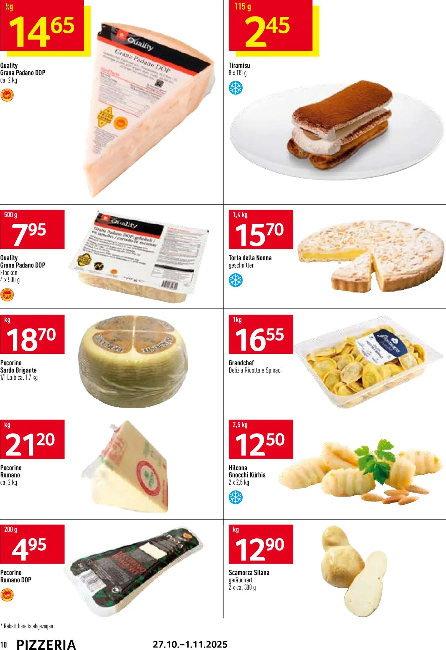 Prodega Aktionen Pizzeria – gültig ab 27.10.2025 | Seite: 10 | Produkte: Kürbis, Flocken