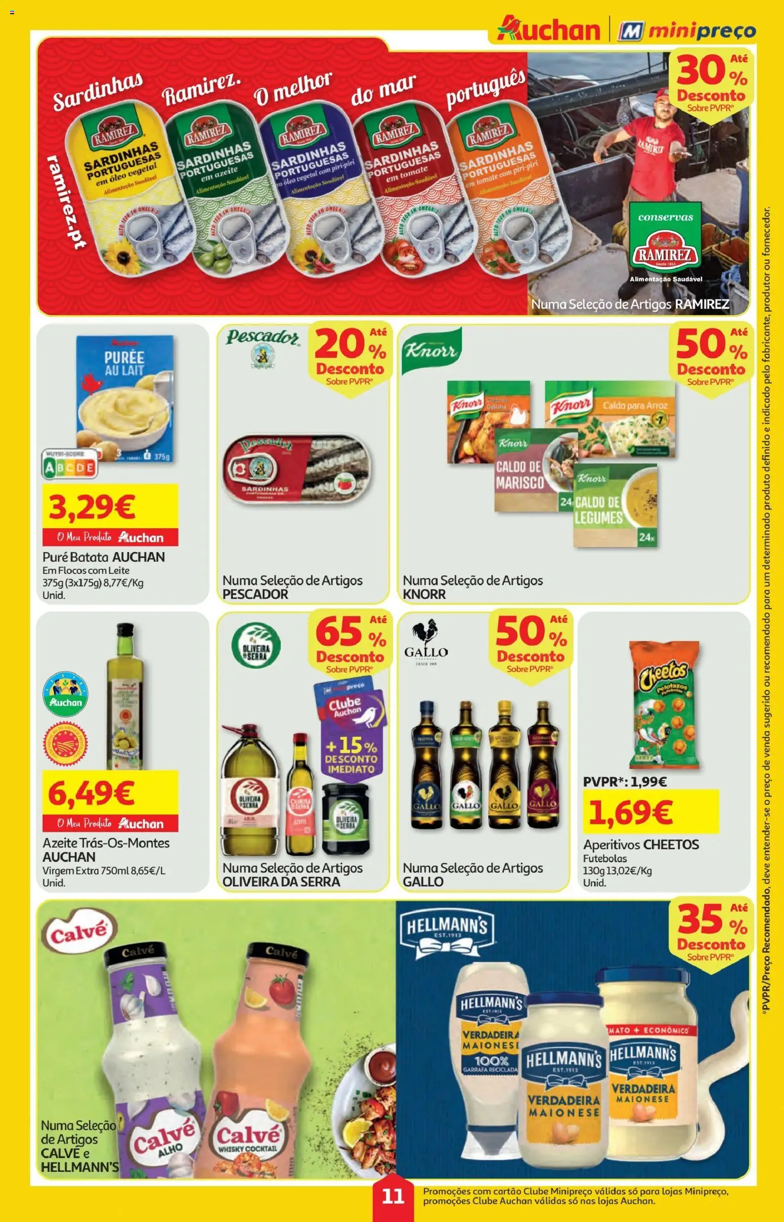 Minipreço folheto │ válido de 30.10.2025 | Página: 11 | Produtos: Azeite, Sardinhas, Óleo, Flocos