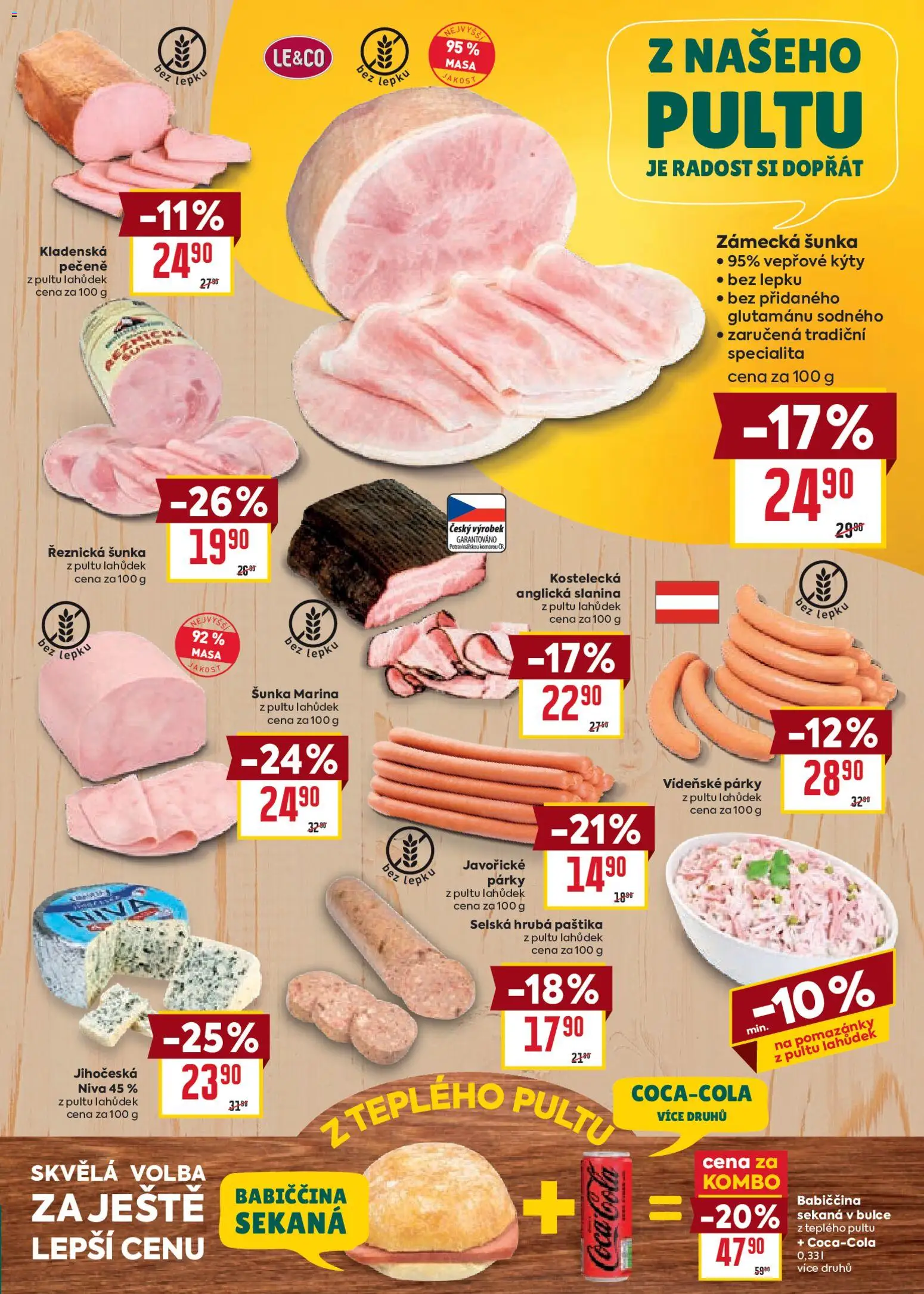 Billa Velký leták od 05.11.2025 | Strana: 13 | Produkty: Pomazánky, Vídeňské párky, Sekaná, Paštika