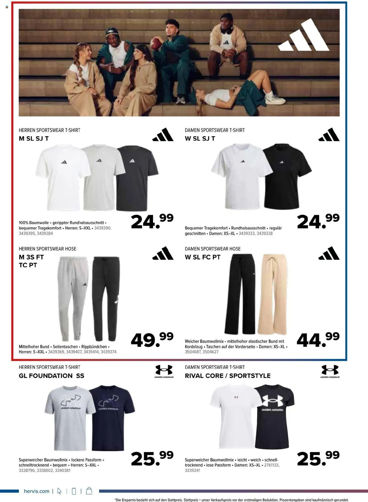 Hervis Angebote gültig ab 09.09.2025 | Seite: 8 | Produkte: Hose