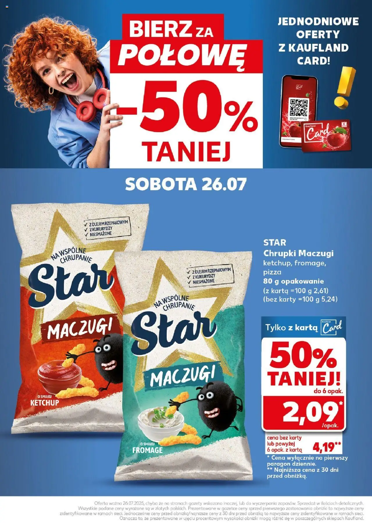 Kaufland gazetka - Super Sobota od 26.07.2025 | Strona: 24 | Produkty: Karta, Ketchup, Chrupki, Pizza