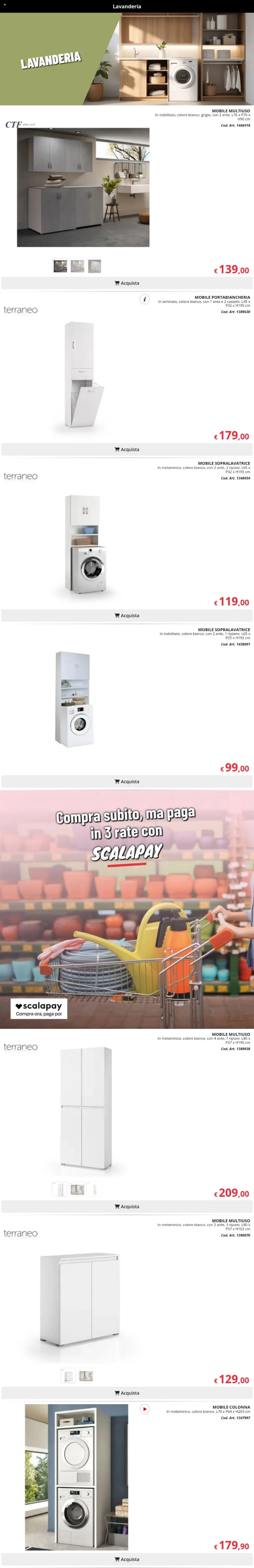 Volantino Brico io del 01.10.2025 | Pagina: 3 | Prodotti: Mobile, Portabiancheria