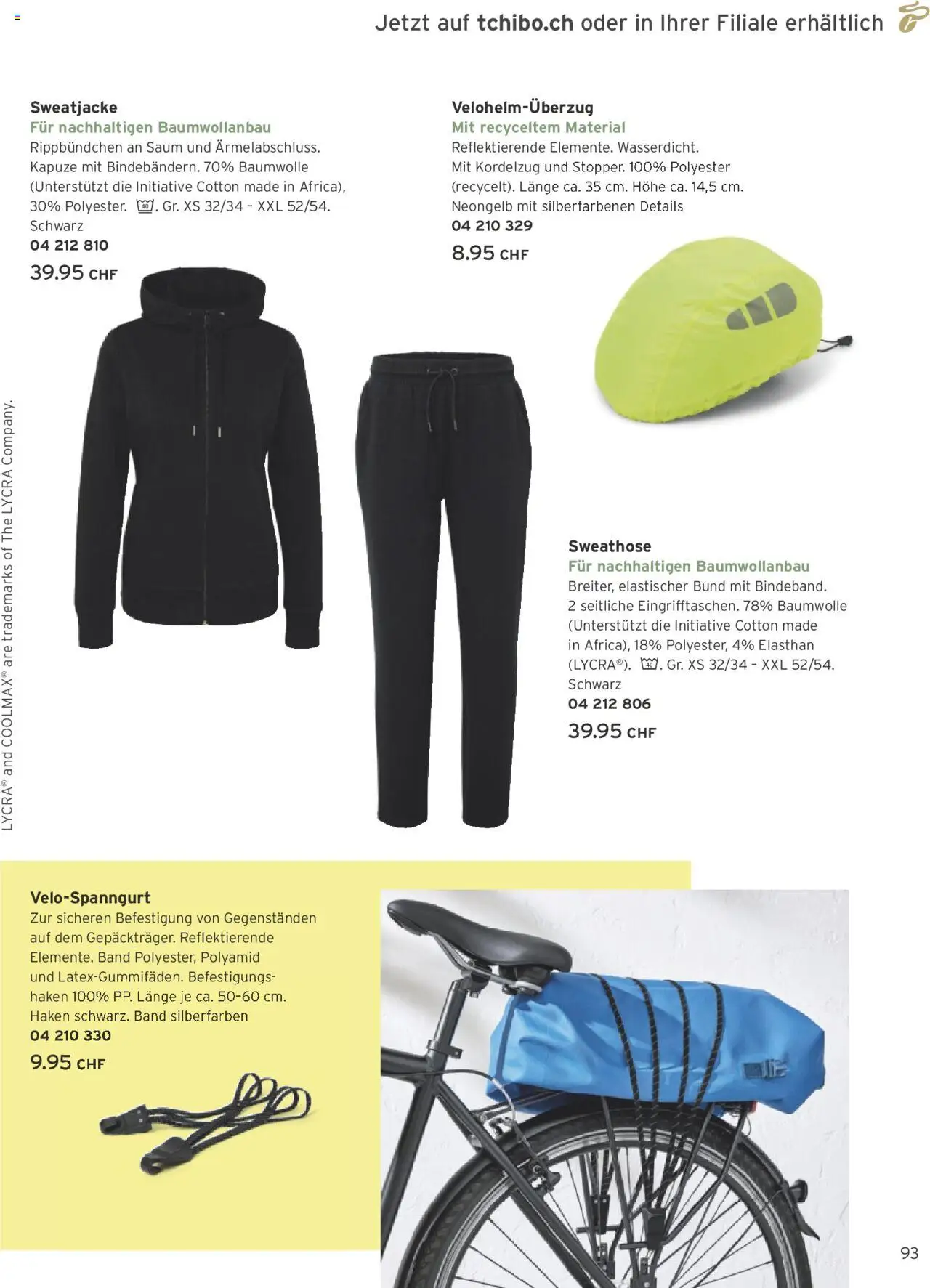 Tchibo Aktionen – gültig ab 10.10.2025 | Seite: 93 | Produkte: Sweathose, Sweatjacke