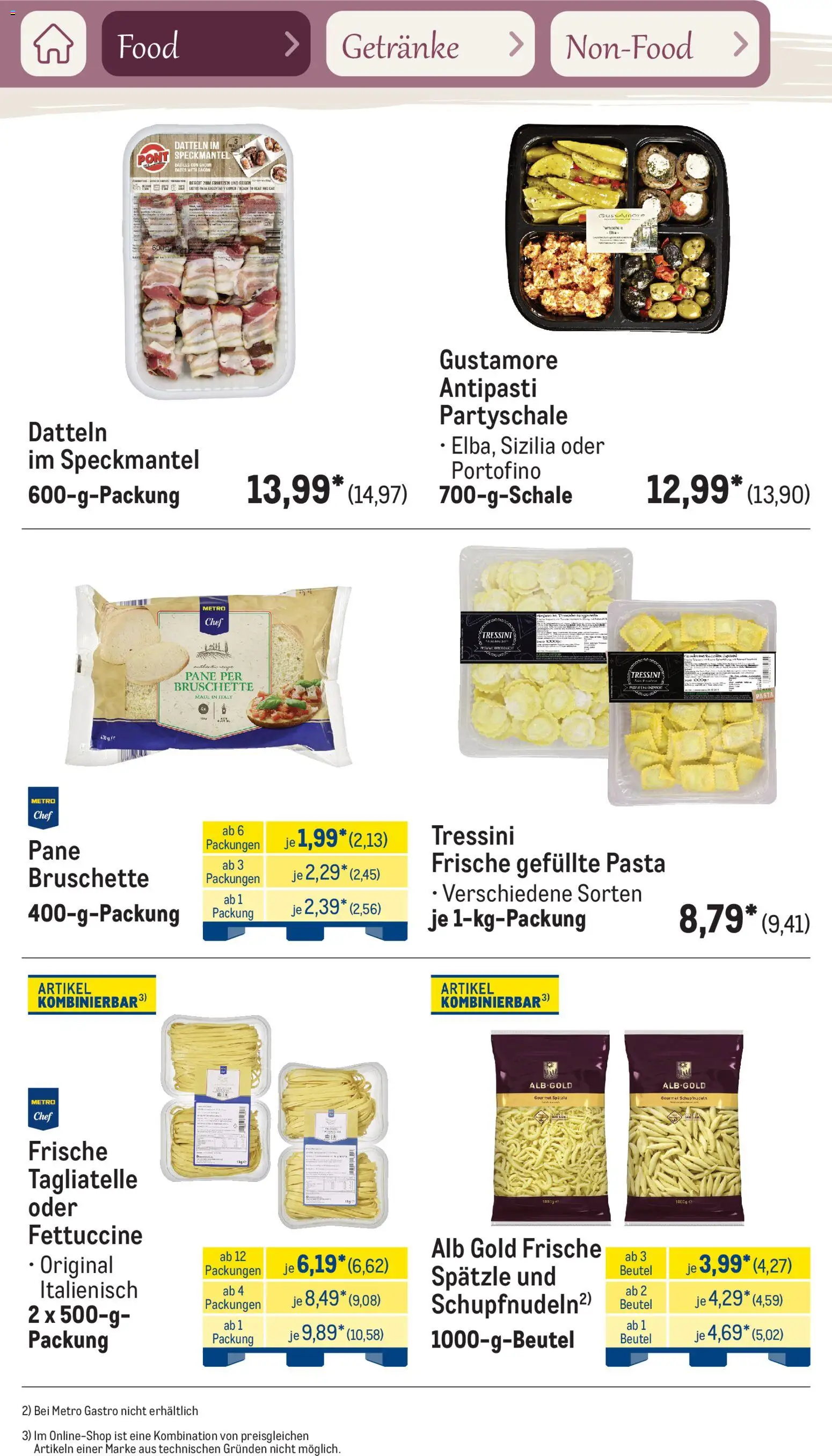 Metro Saisonkatalog Frühlingsgenuss – gültig ab 01.03.2026 | Seite: 19 | Produkte: Pane, Pasta