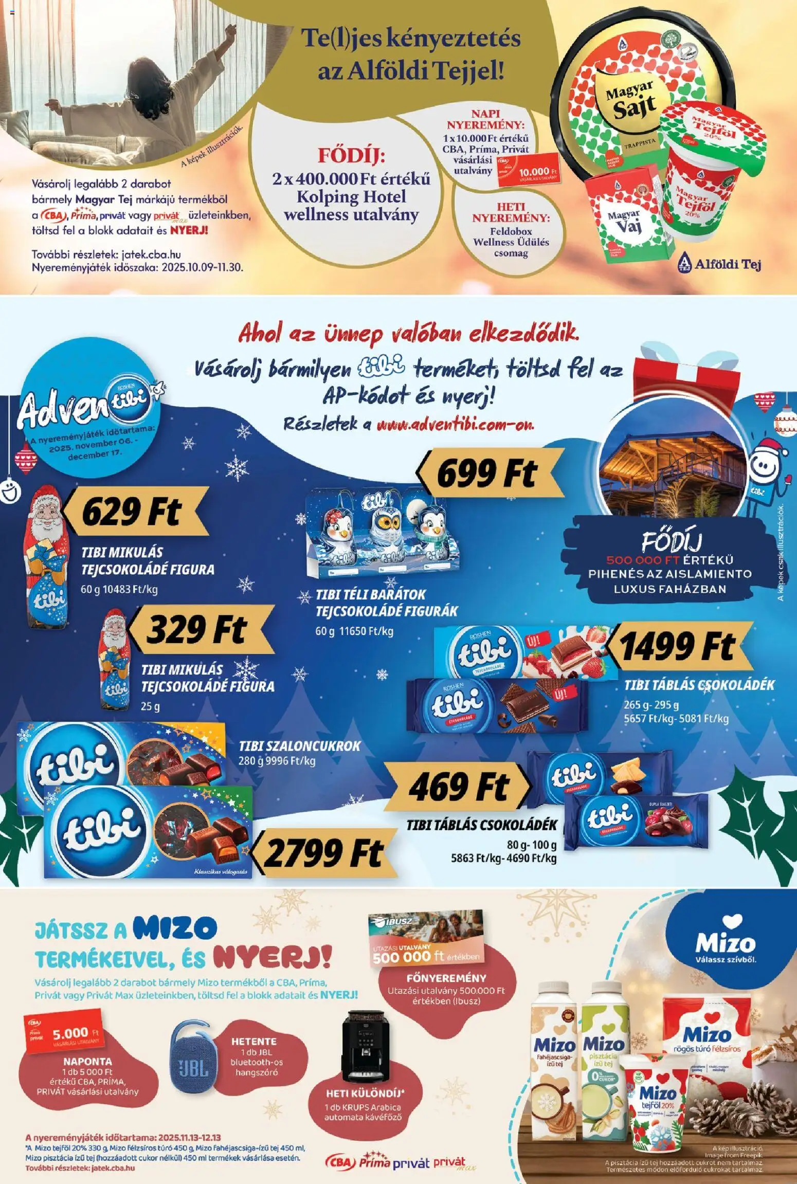 CBA Príma akciós ujság - amely érvényes a következő dátumtól: 20.11.2025 | Oldal: 4 | Termékek: Kávéfőző, Tejcsokoládé, Tejföl, Automata kávéfőző