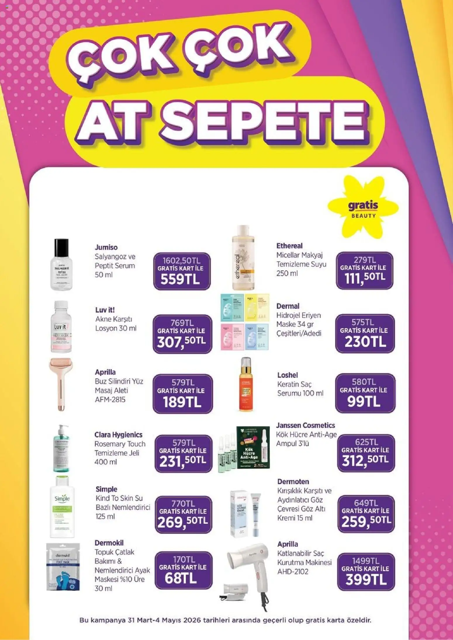 Gratis Katalog - 01.04.2026 tarihinden itibaren geçerlidir | Sayfa: 10