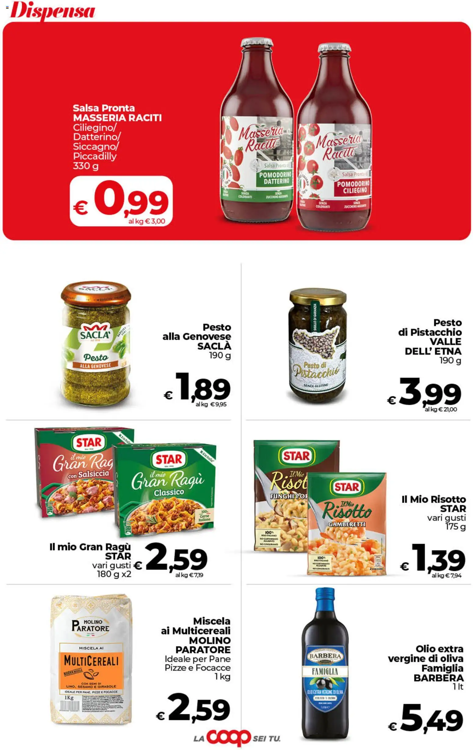 Volantino COOP del 28.04.2026 | Pagina: 26 | Prodotti: Pane, Salsa, Salsiccia, Pesto