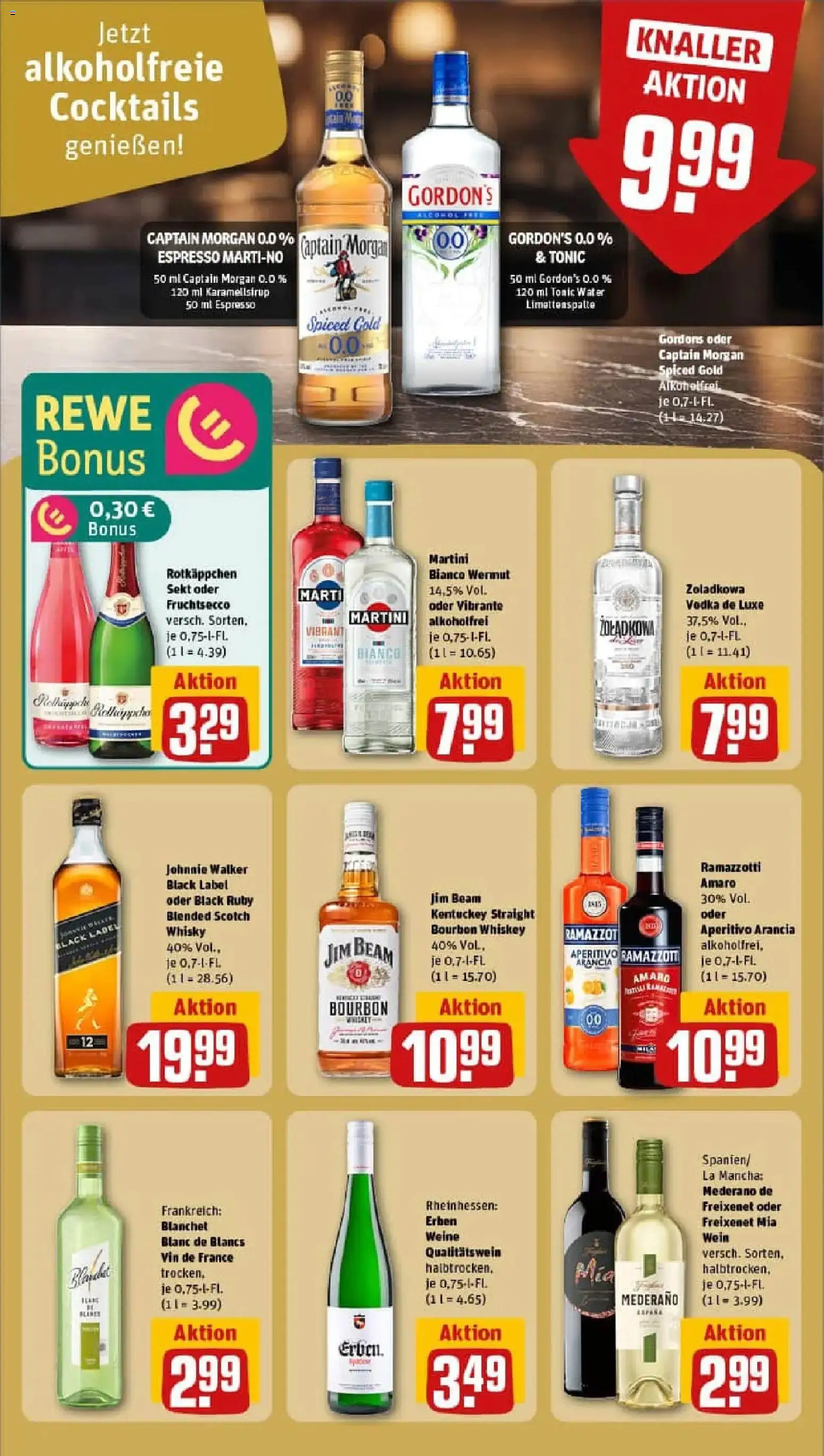 Rewe prospekt Rostock / Südstadt	 – gültig ab 18.01.2026 | Seite: 25 | Produkte: Jim beam, Bourbon, Ramazzotti, Johnnie walker