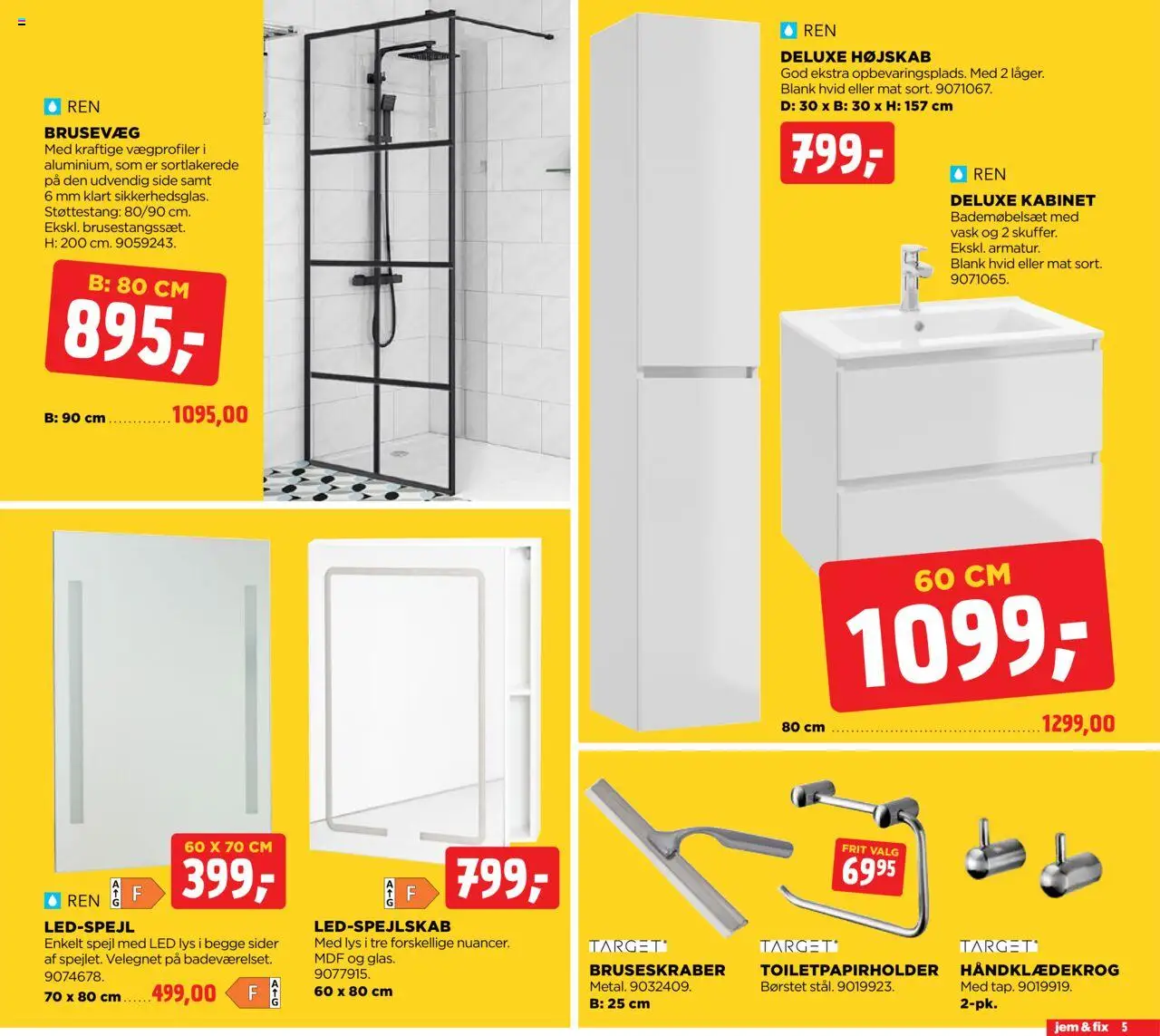 Jem & fix tilbudsavis – gyldig fra 19.10.2025 | Side: 5 | Produkter: Spejl, Søm