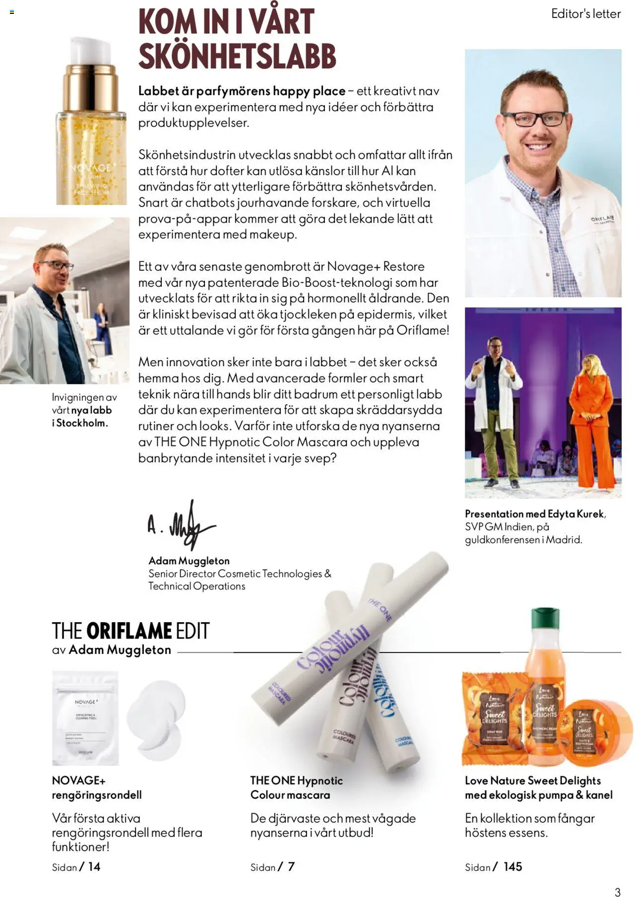 Oriflame reklamblad aktuell från 14.09.2025 | Sida: 3 | Produkter: Mascara, Kanel, Pads, Pumpa