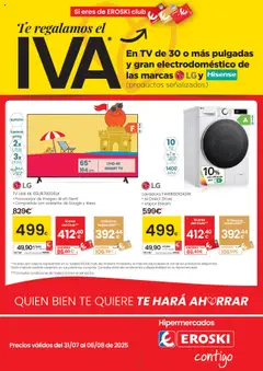Vista previa Eroski - Te regalamos el Iva válido desde el 31.07.2025
