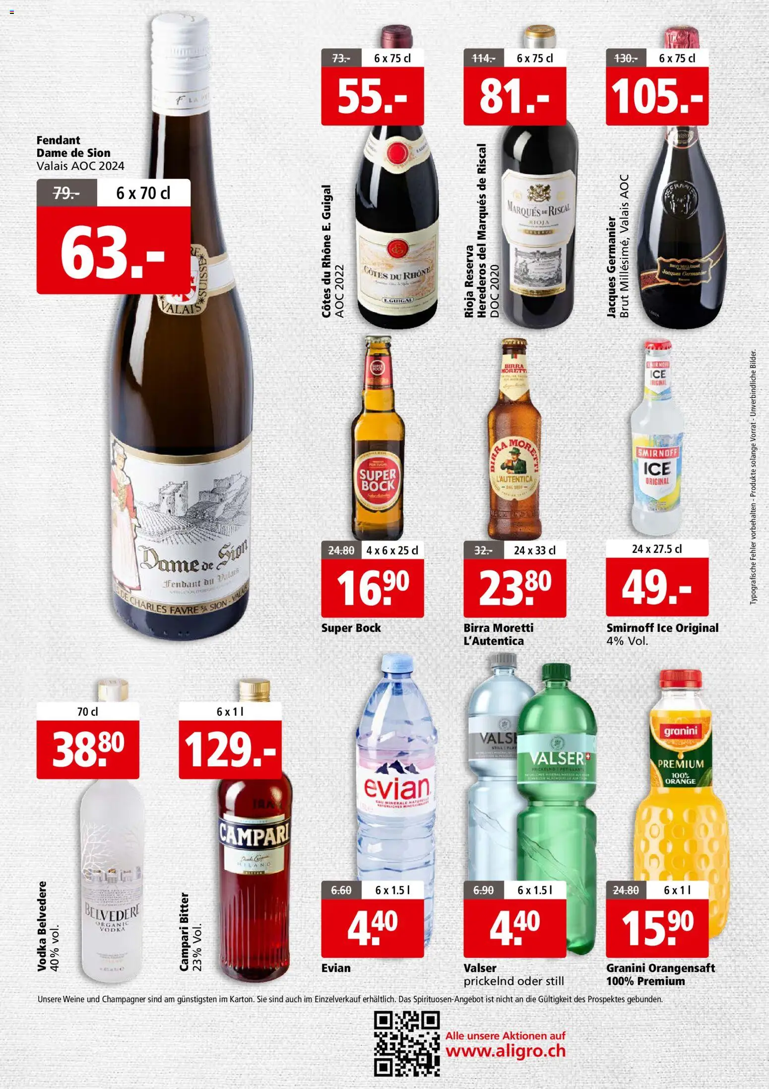 Aligro Aktionen Business Chavannes, Matran, Genf, Sitten – gültig ab 15.12.2025 | Seite: 4 | Produkte: Orangensaft