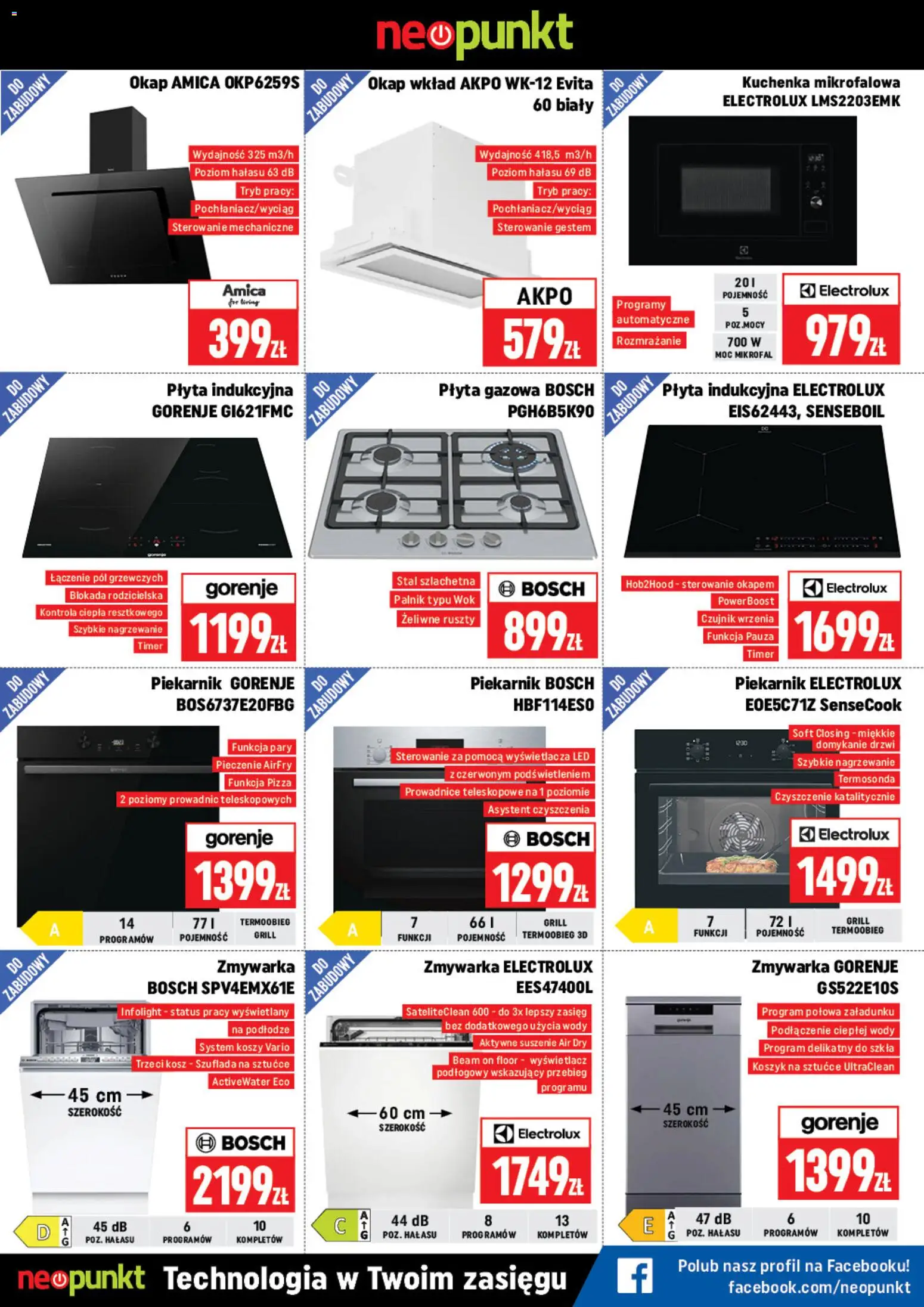 Neopunkt gazetka od 16.03.2026 | Strona: 6 | Produkty: Kuchenka mikrofalowa, Zmywarka, Pizza, Okap