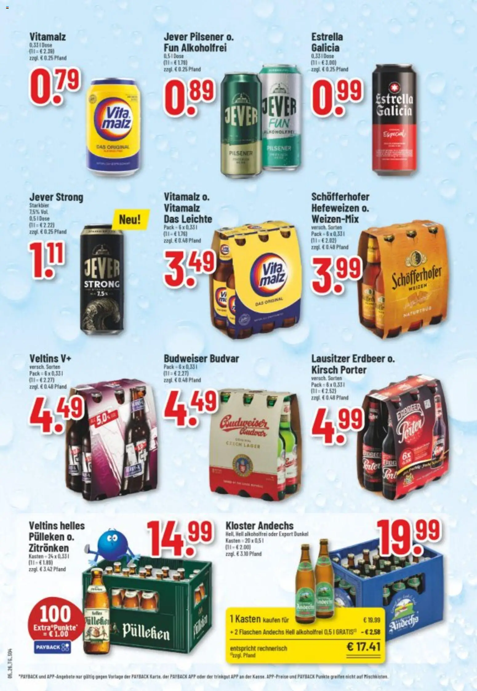 Trinkgut Prospekt 	 – gültig ab 26.01.2026 | Seite: 4 | Produkte: Jever, Budweiser, Veltins