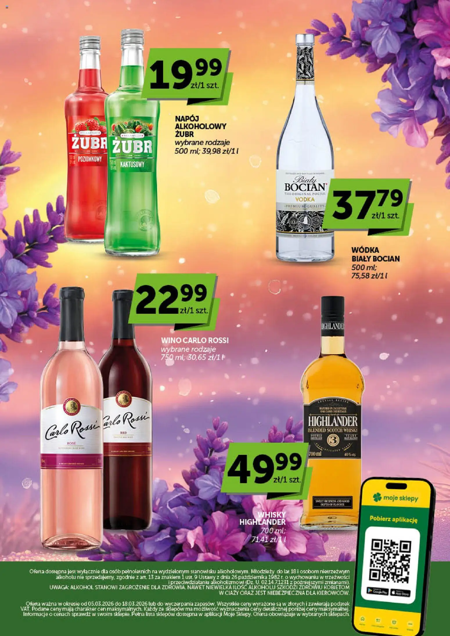 Groszek gazetka alkoholowa od 05.03.2026 | Strona: 2 | Produkty: Alkohol, Wódka, Whisky, Carlo Rossi