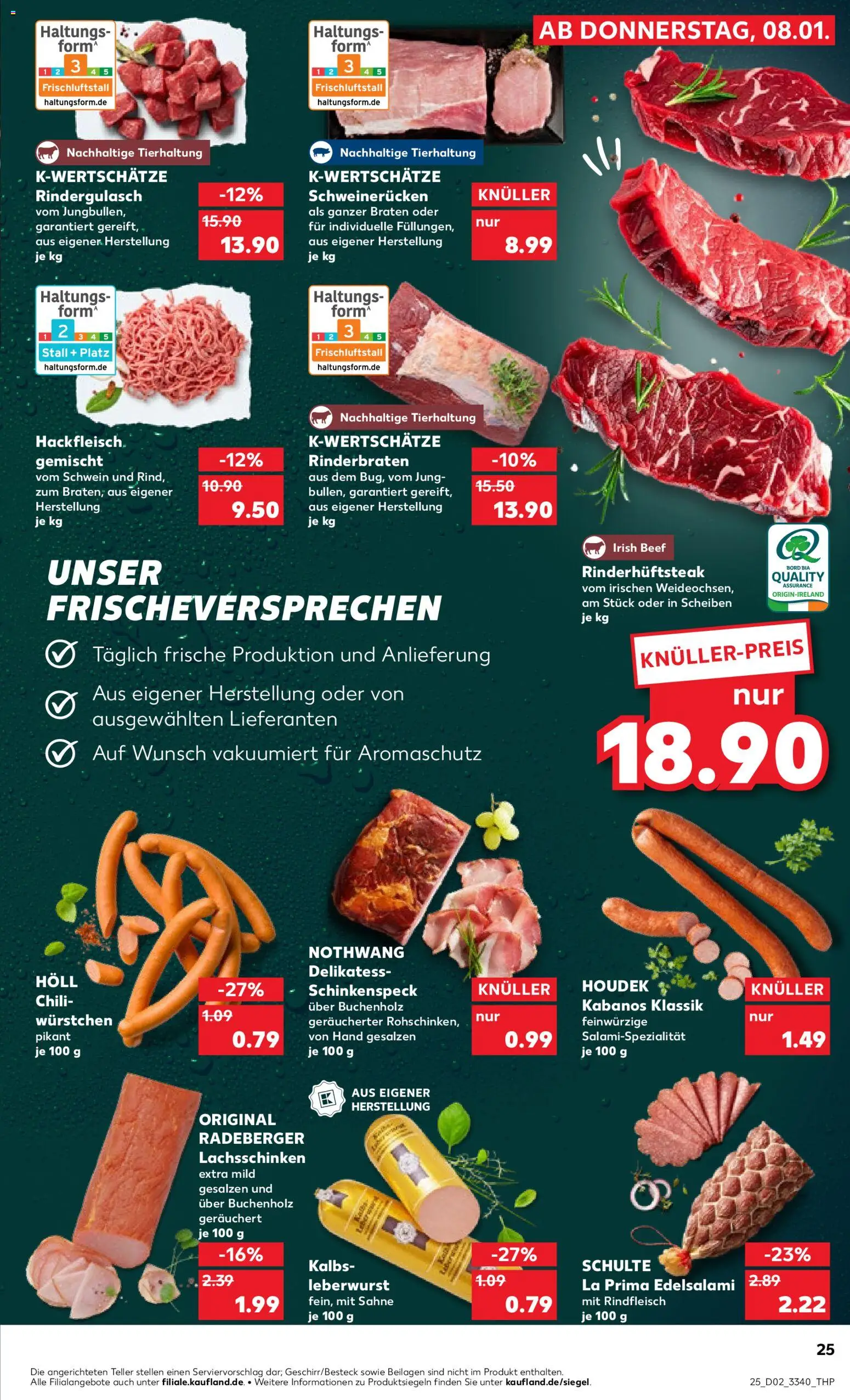 Kaufland prospekt Rostock	 – gültig ab 08.01.2026 | Seite: 25 | Produkte: Chili, Rindfleisch, Steak, Hackfleisch