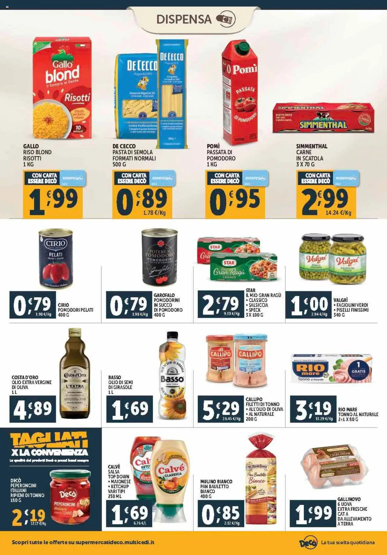 Volantino Decò del 12.09.2025 | Pagina: 12 | Prodotti: Speck, Pomodorini, Top, Ragú