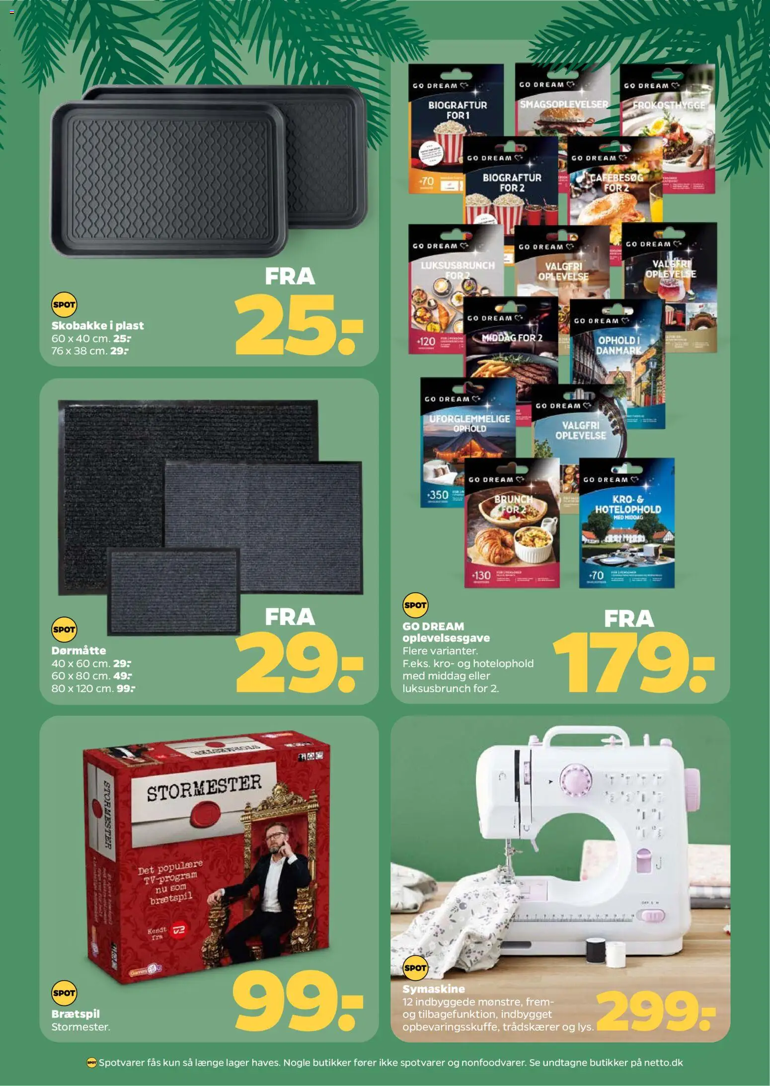 Netto tilbudsavis – gyldig fra 22.11.2025 | Side: 43 | Produkter: Dørmåtte, Søm, Symaskine
