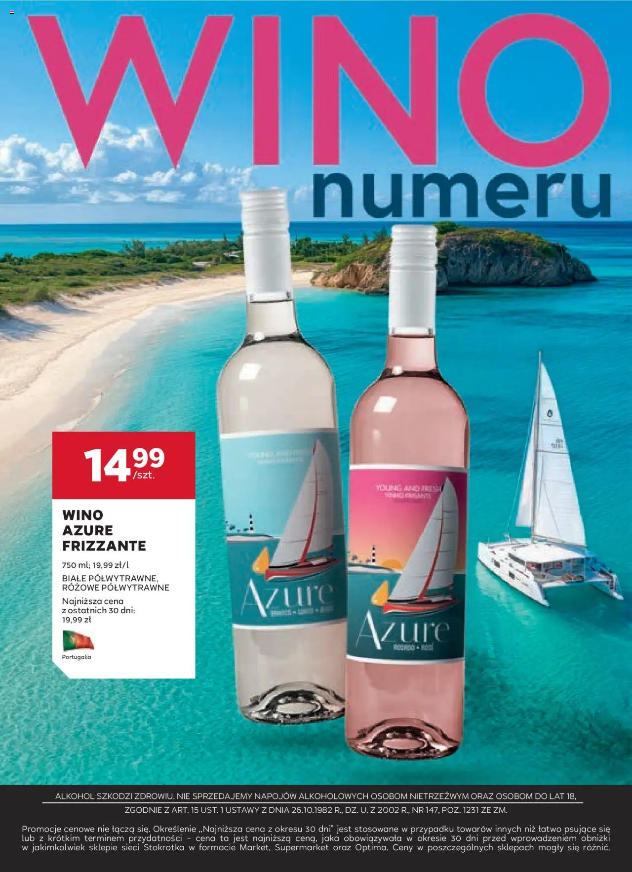 Stokrotka Gazetka - Oferta alkoholowa od 11.09.2025 | Strona: 15 | Produkty: Stokrotka, Wino, Alkohol