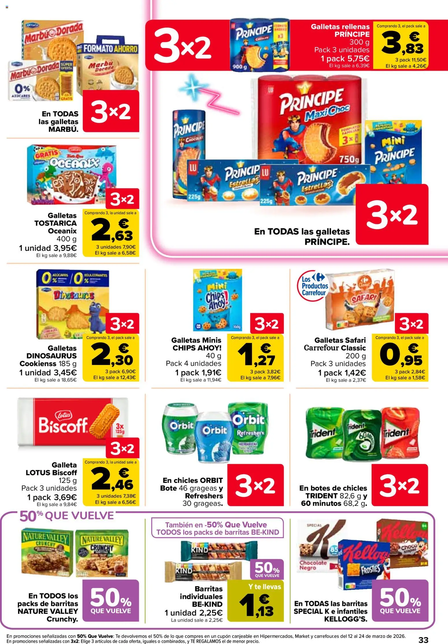 Carrefour folleto │ válido desde el 25.02.2026 | Página: 37 | Productos: Chocolate, Té, Galletas, Galletas rellenas