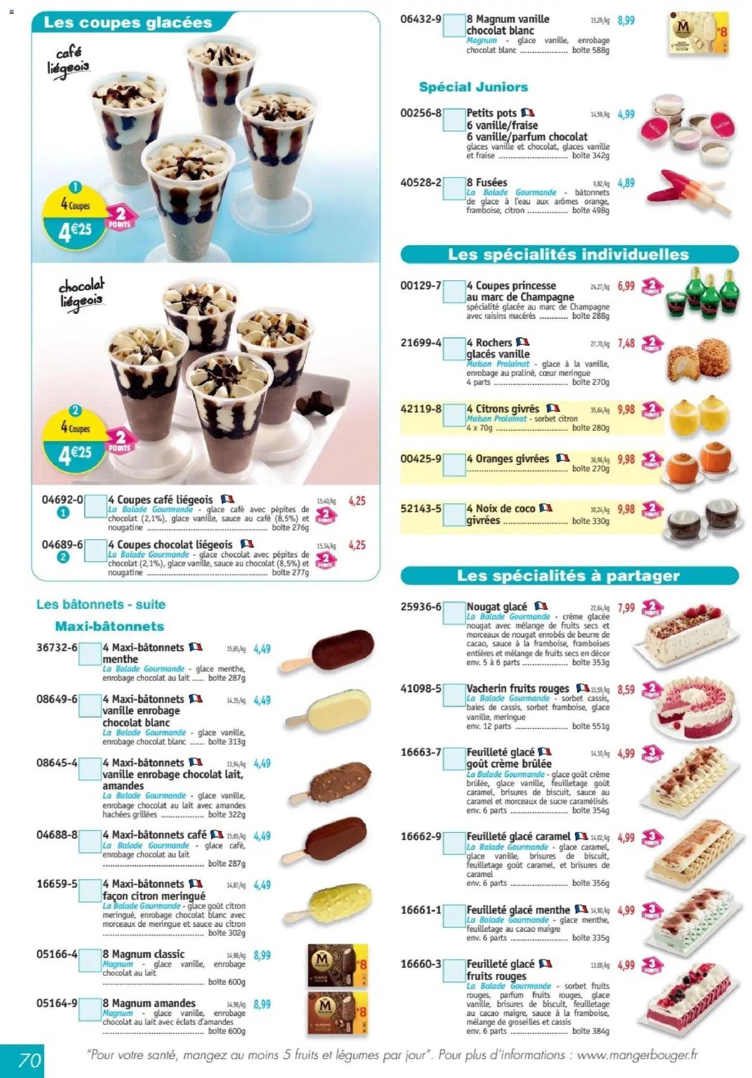 {H1} | Page: 70 | Produits: Cassis, Noix de coco, Beurre, Amandes