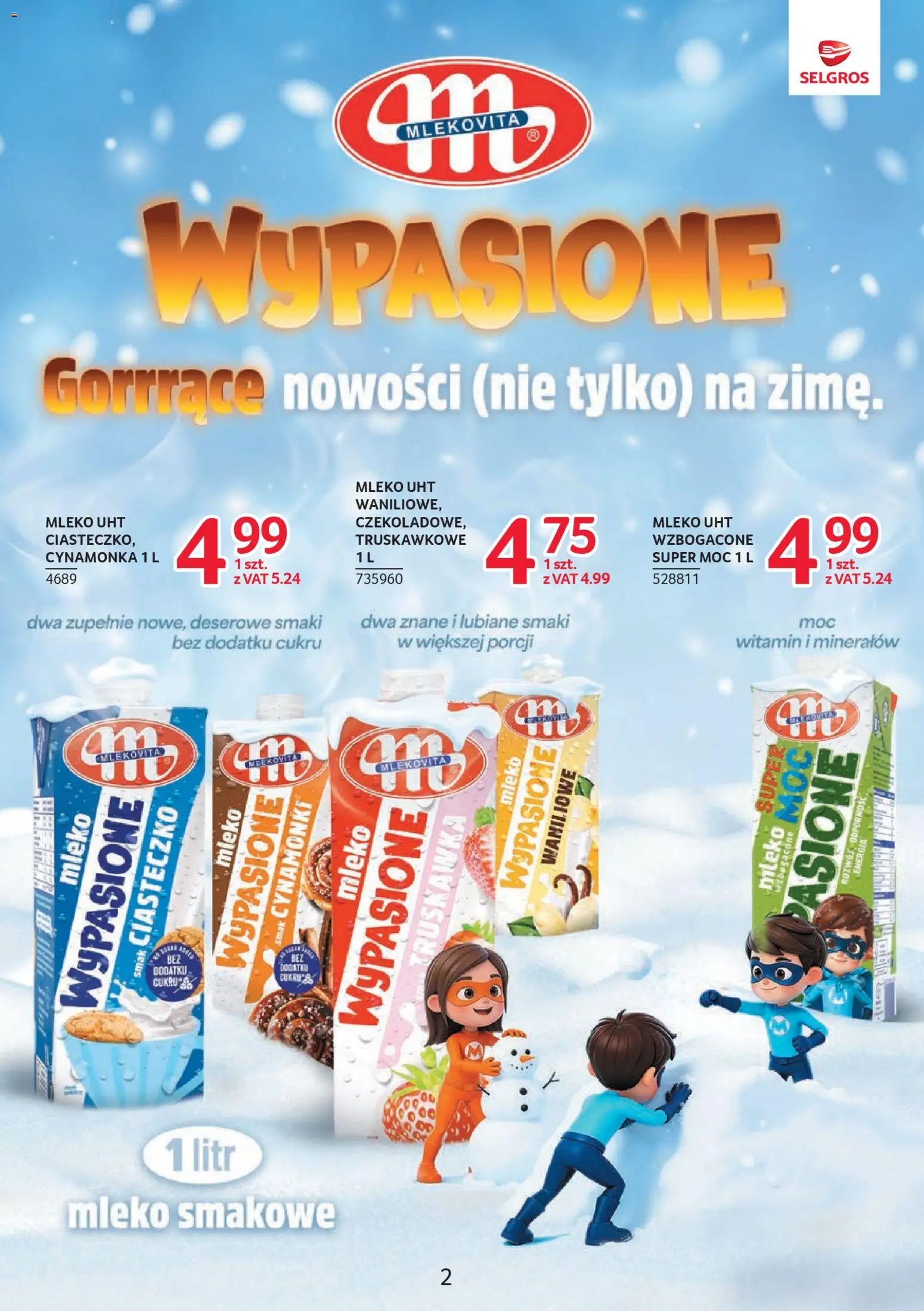 Selgros cash&carry Gazetka - Markowe produkty od 19.02.2026 | Strona: 2 | Produkty: Mleko