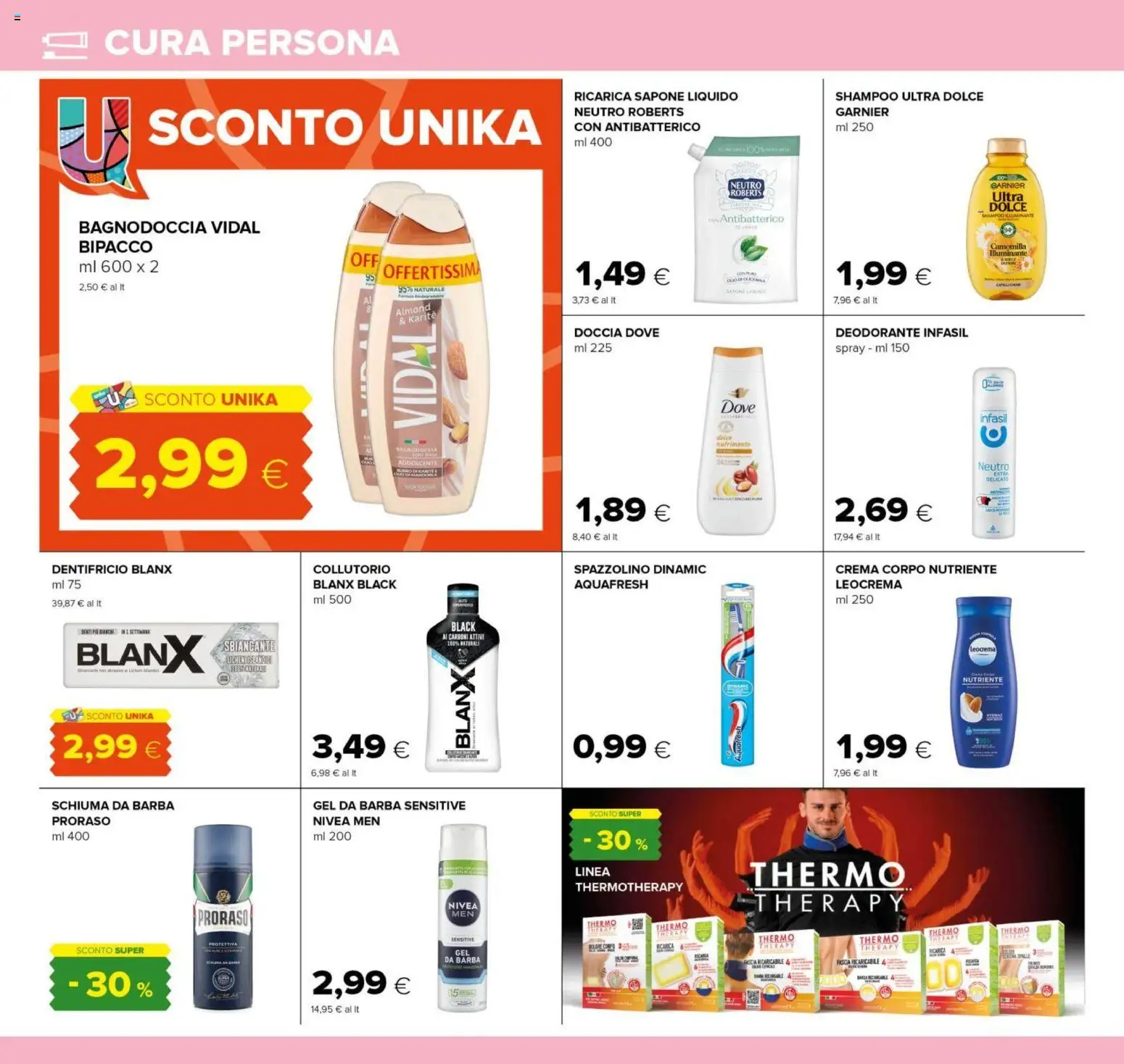 Volantino Oasi del 29.01.2026 | Pagina: 20 | Prodotti: Dentifricio, Spazzolino, Collutorio, Doccia