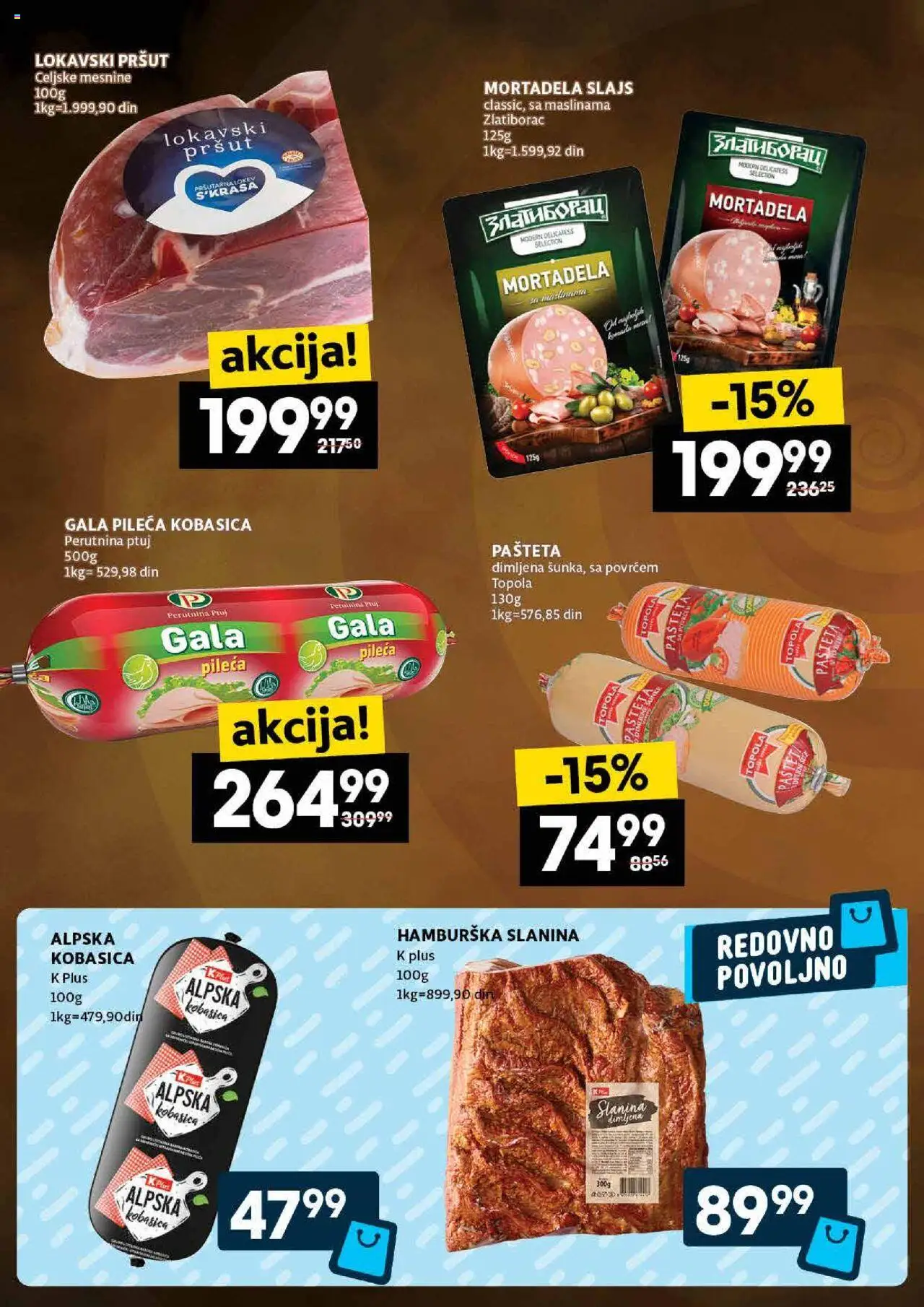 Idea katalog - važi od 16.10.2025 | Strana: 8 | Proizvode: Pršut, Mortadela, Kobasica, Pašteta