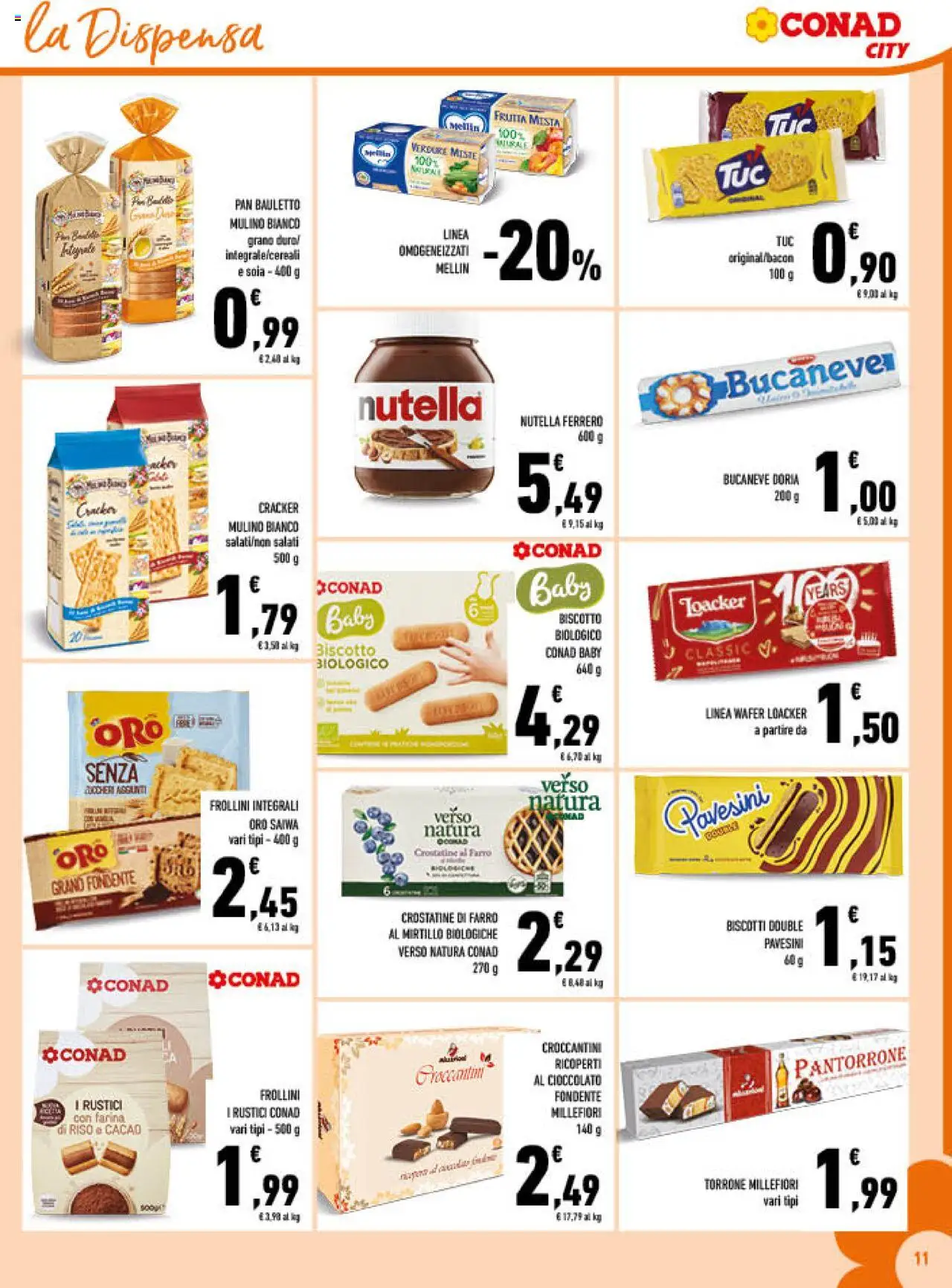 Volantino Conad del 22.10.2025 | Pagina: 11 | Prodotti: Cioccolato, Riso, Cacao, Farro