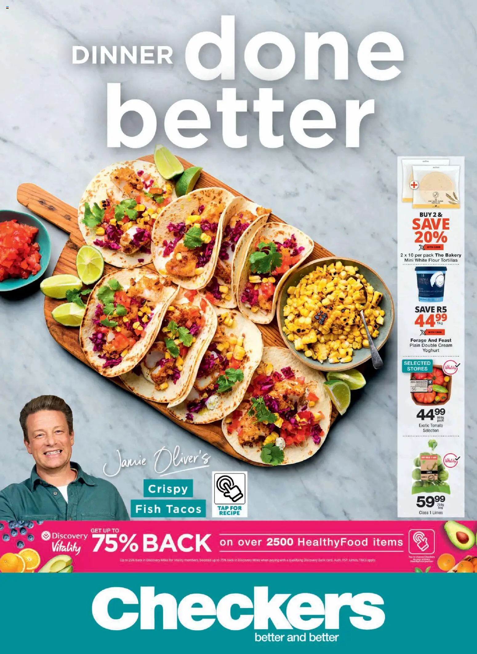 New Checkers catalogue – valid from 19.01.2026 | Page: 1 | Products: Flour, Yoghurt, Fish, Cream