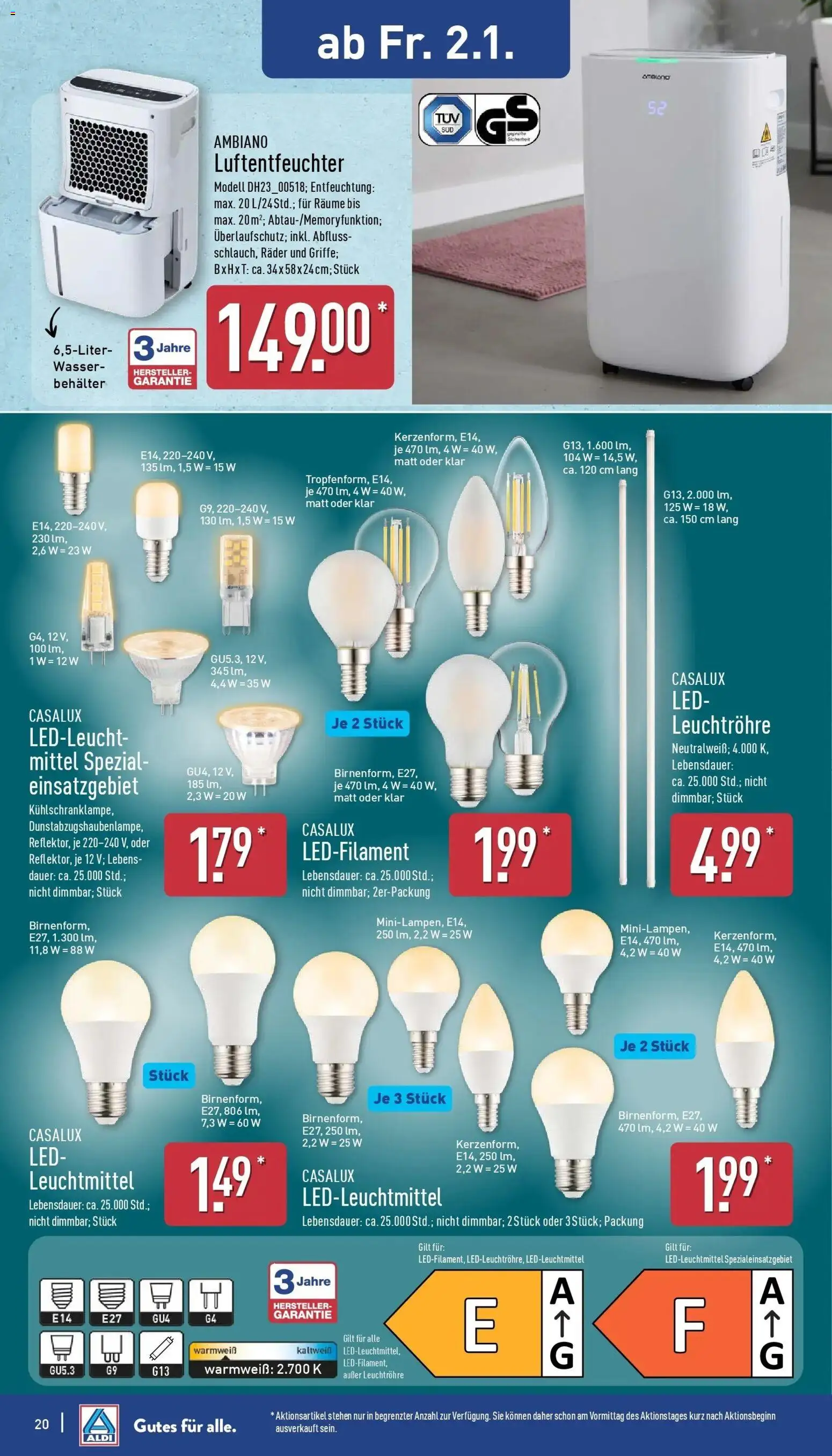 Aldi - ALDI Nord: Wochenangebote – gültig ab 28.12.2025 | Seite: 20 | Produkte: Wasser