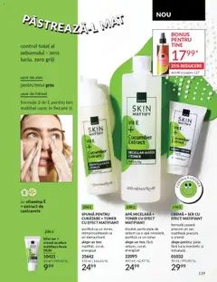Noul catalog Avon – valabil de la 01.09.2025 | Pagină: 129 | Produse: Serum, Cremă, Apă micelară, Apă