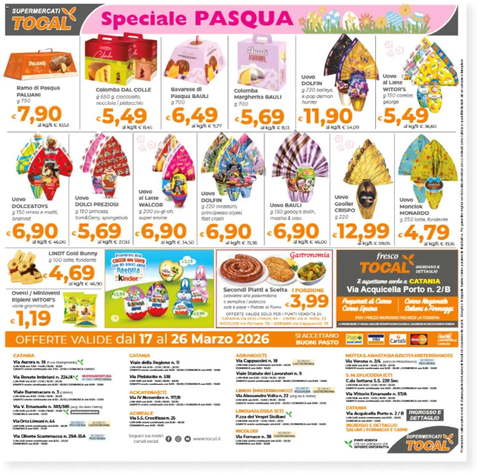 Volantino Tocal del 17.03.2026 | Pagina: 12 | Prodotti: Uova, Sale, Latte, Salsiccia