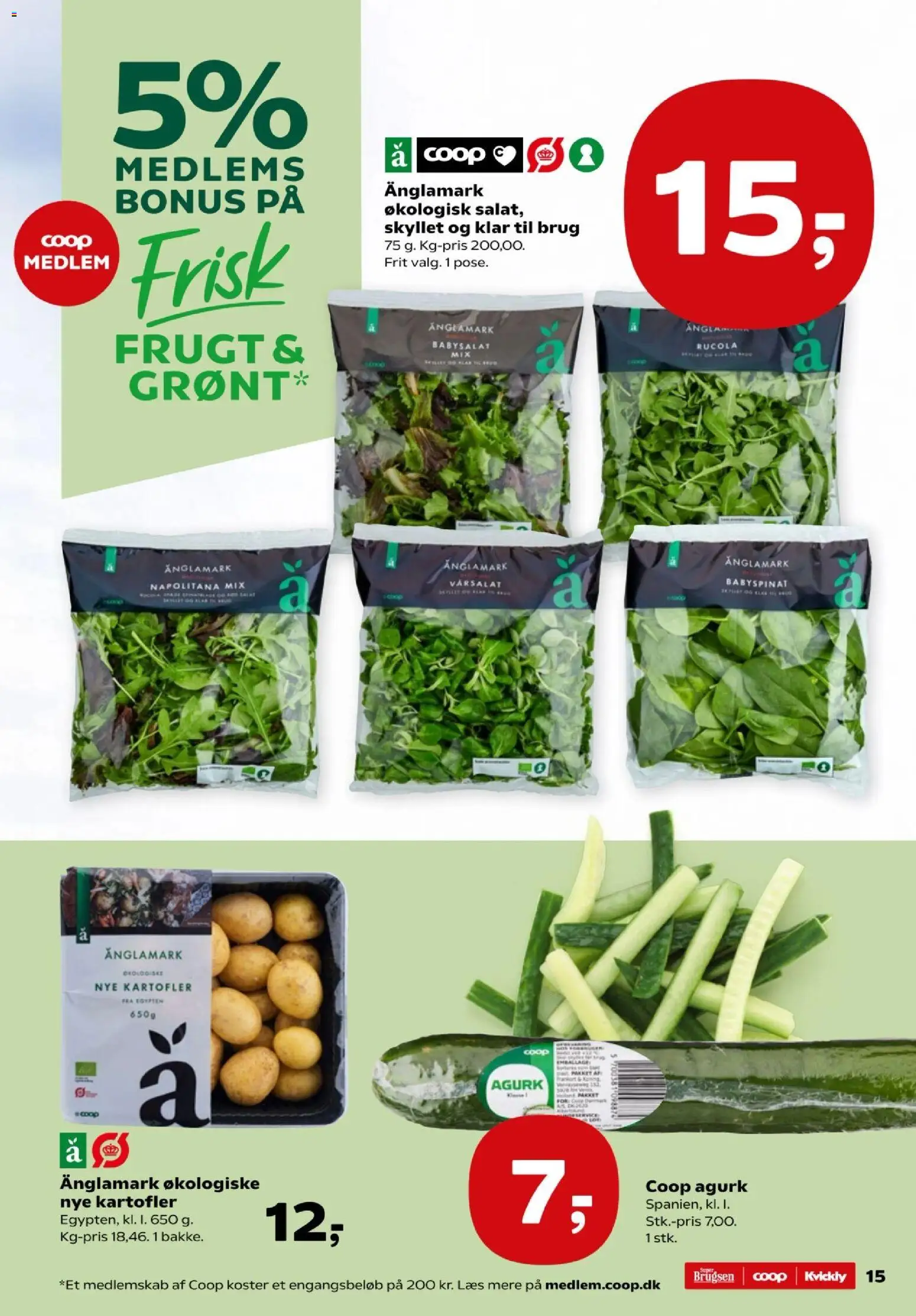 Kvickly tilbudsavis – gyldig fra 06.03.2026 | Side: 15 | Produkter: Kartofler