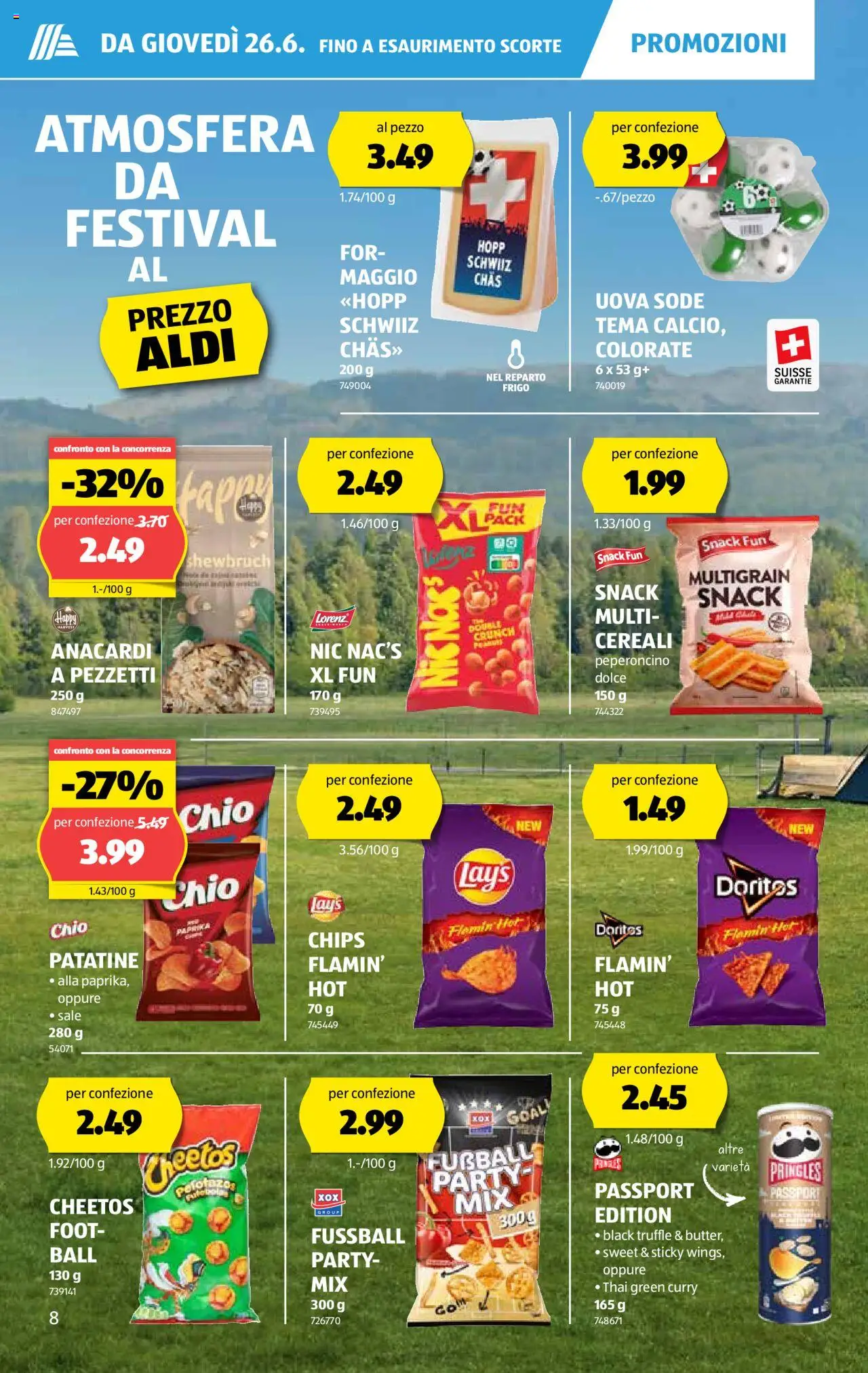 Aldi - Sfoglia online il volantino ab 26.06.2025 | Seite: 9 | Produkte: Fußball, Chips