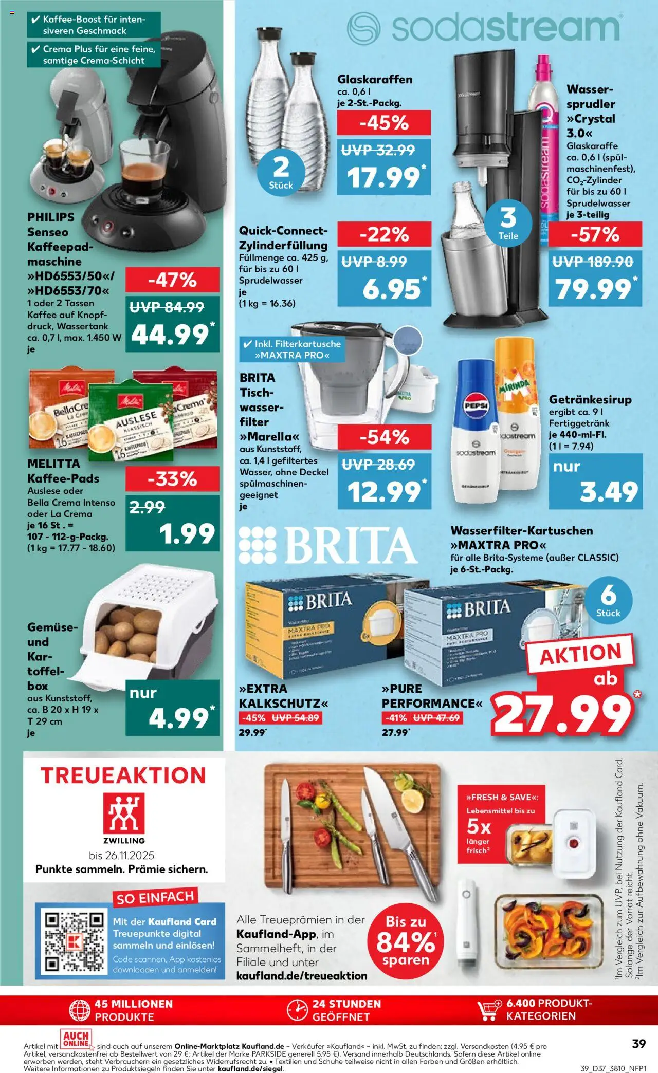 Kaufland prospekt Rostock	 – gültig ab 11.09.2025 | Seite: 39 | Produkte: Philips, Senseo, Kaffeepads, Gemüse