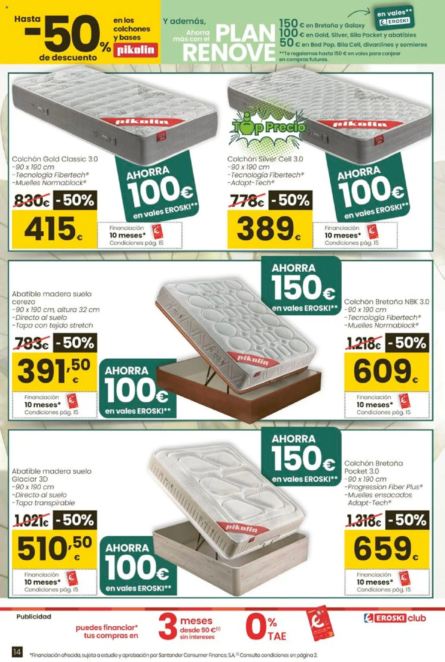 Eroski -  Qué agusto │ válido desde el 07.01.2026 | Página: 14 | Productos: Té, Colchon