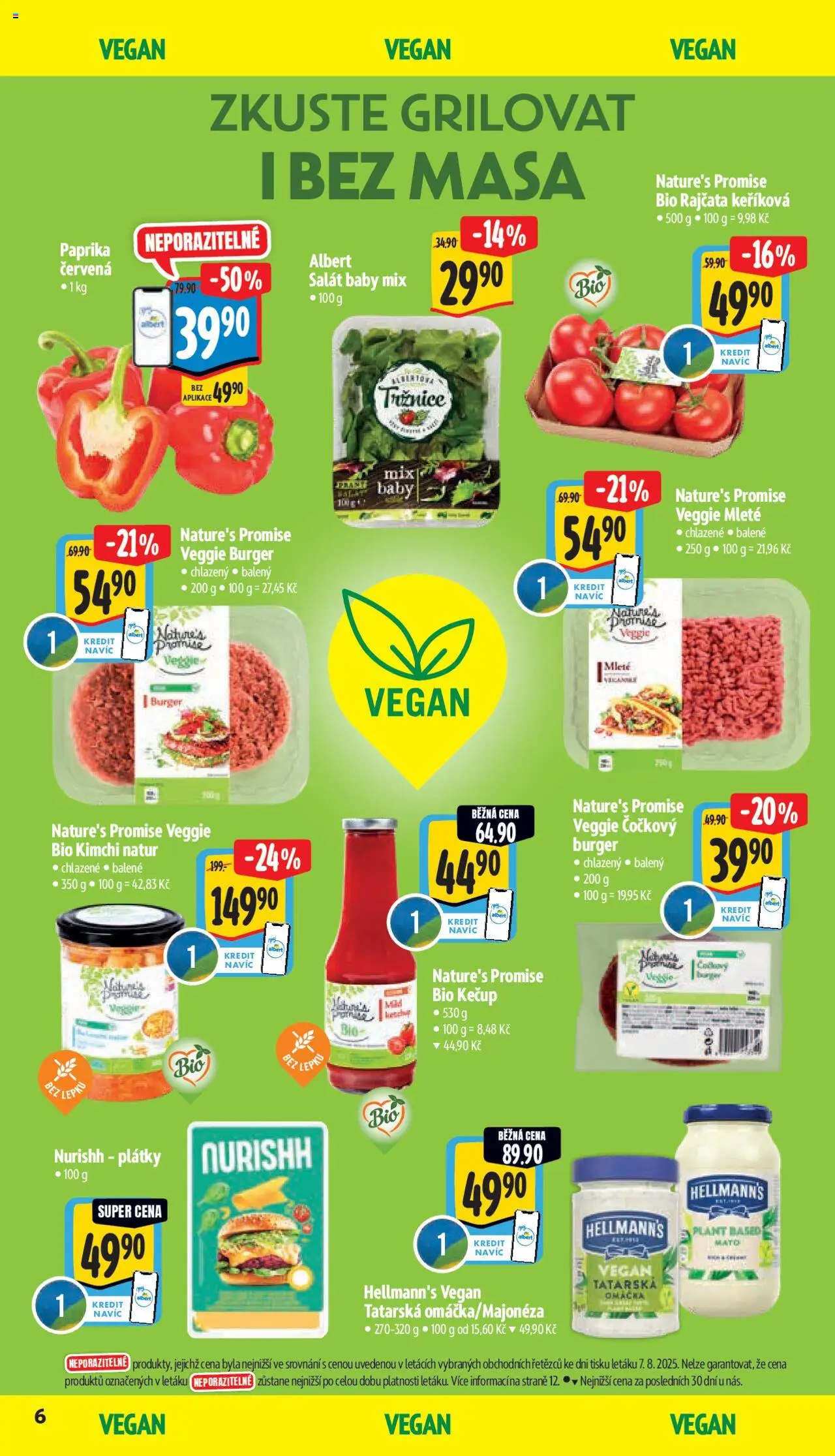 Albert leták - Supermarket od 13.08.2025 | Strana: 11 | Produkty: Vegan, Bio kečup, Salát, Kimchi