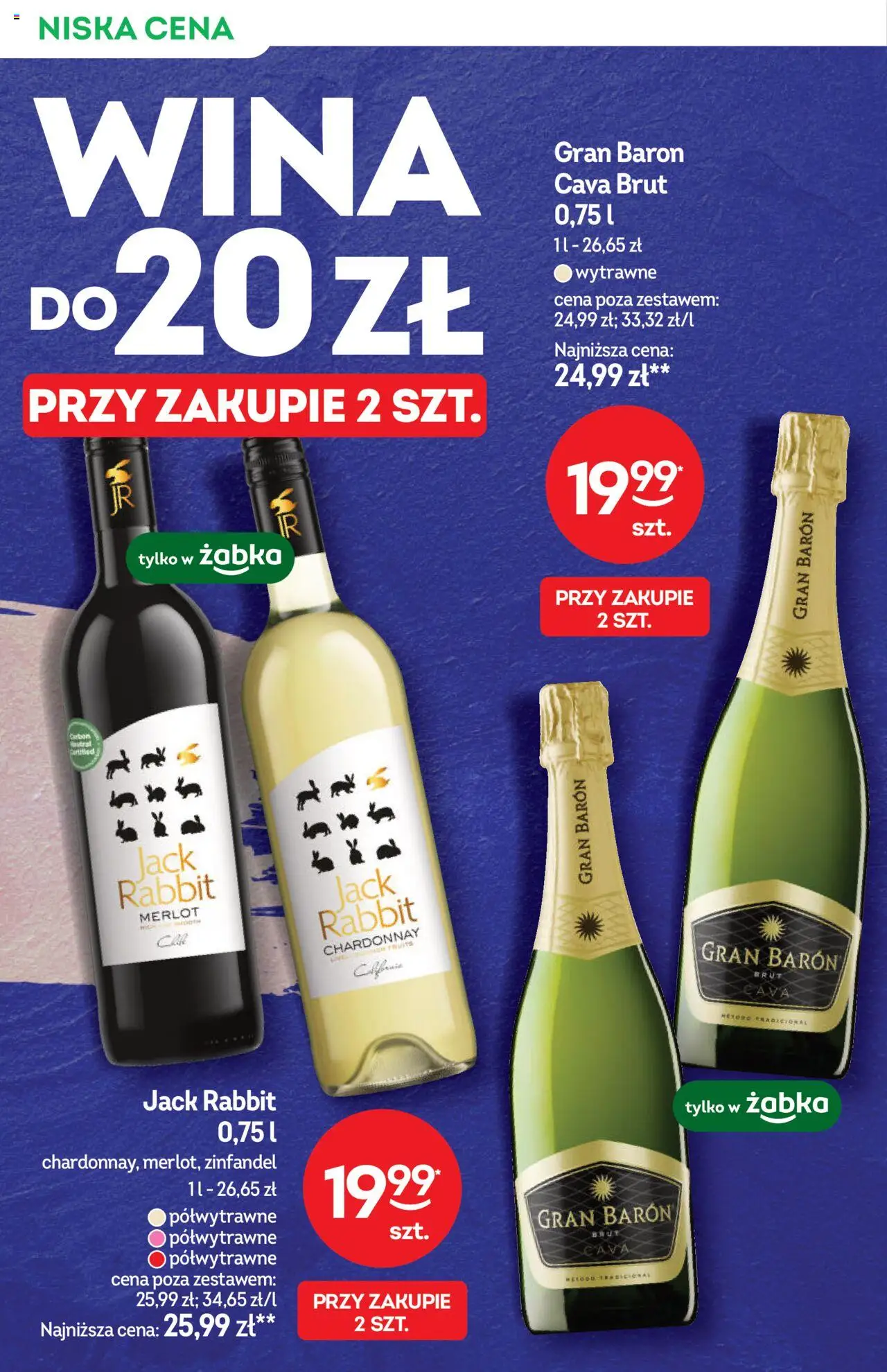 Żabka Gazetka - Katalog Win od 01.10.2025 | Strona: 14 | Produkty: Chardonnay, Merlot
