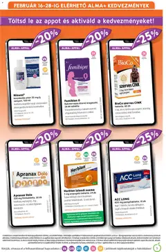 Alma Gyógyszertárak Akciós újság - amely érvényes a következő dátumtól: 01.02.2026 | Oldal: 5