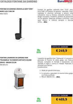 Anteprima del volantino Eurobrico Fontane da Giardino catalogo valido a partire dal 23.07.2025 | Pagina: 23 | Prodotti: Alluminio, Lavandino