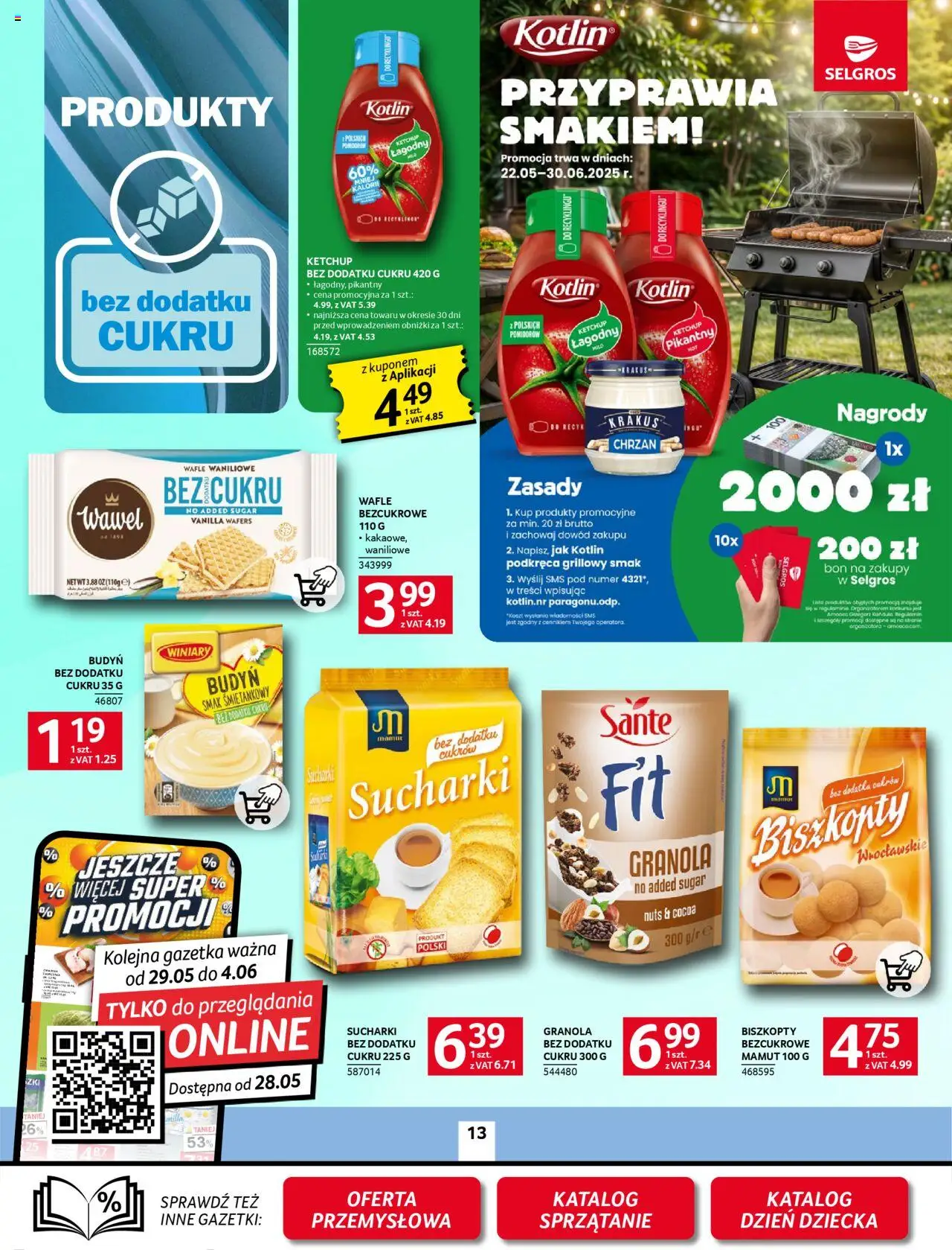 Selgros cash&carry Gazetka od 22.05.2025 | Strona: 13 | Produkty: Ketchup, Wafle, Granola, Chrzan