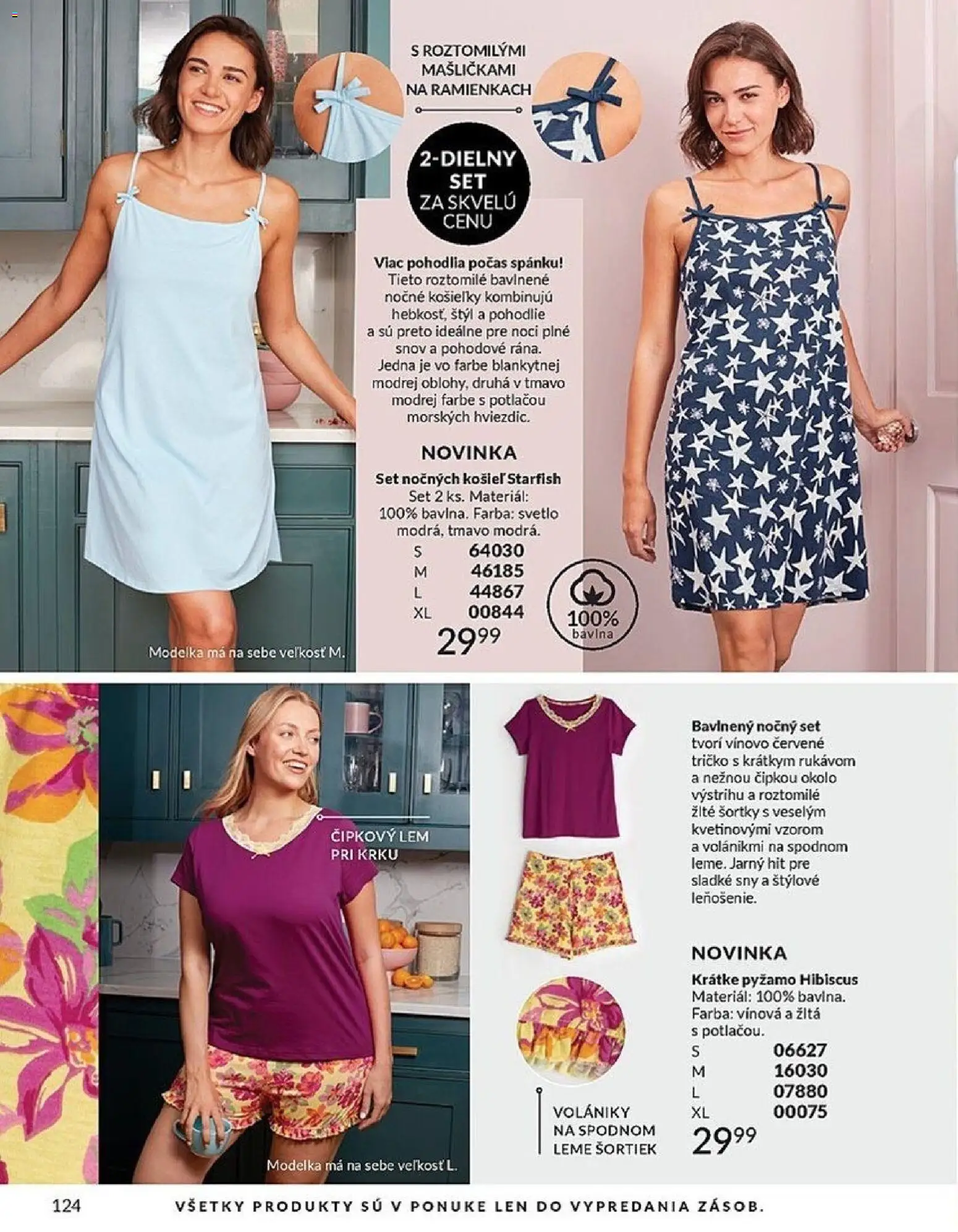 Nové Avon akcie – leták je platný od 01.04.2026 | Strana: 124 | Produkty: Svetlo, Tričko, Pyžamo