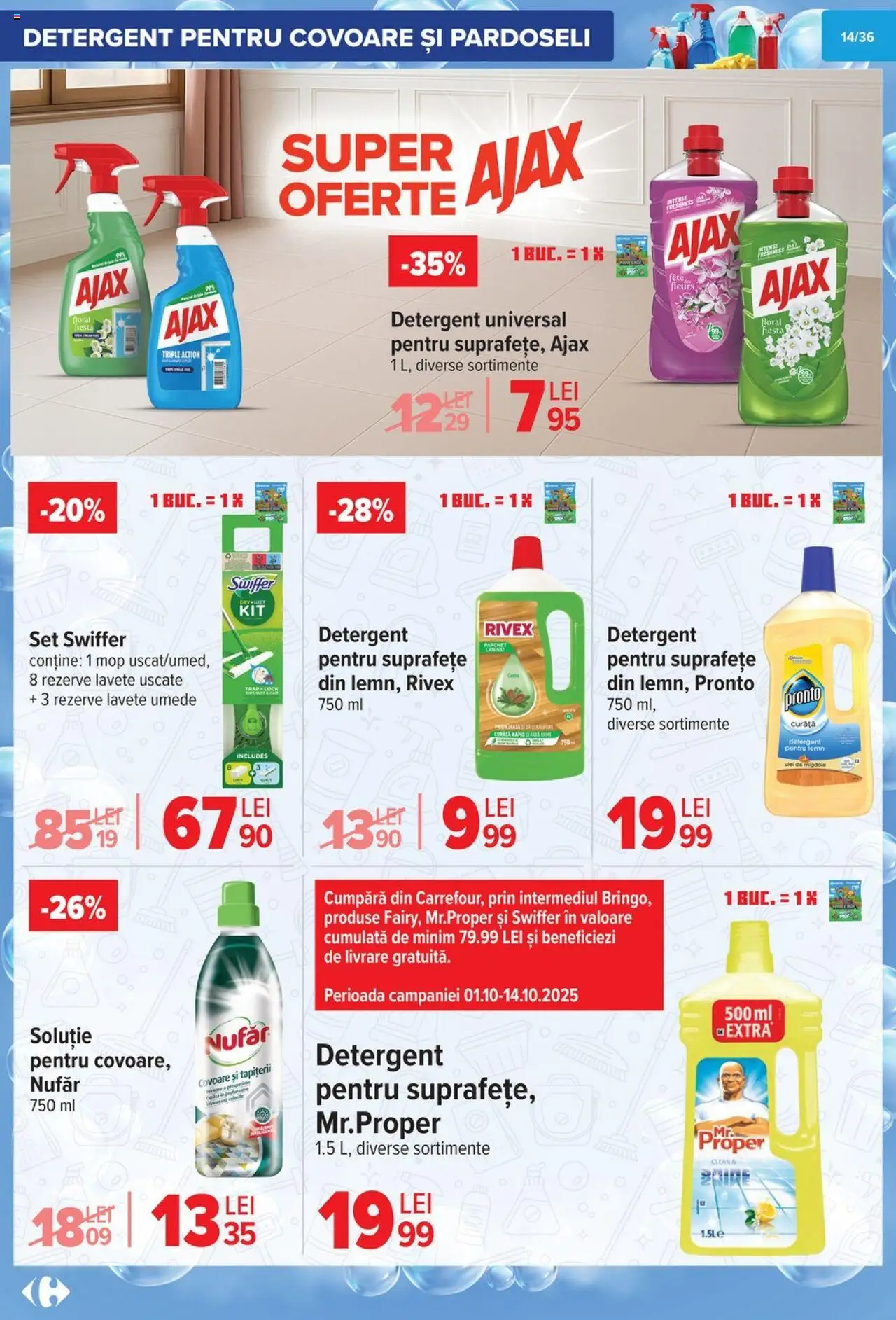 Noul catalog Carrefour – valabil de la 01.10.2025 | Pagină: 15 | Produse: Pomelo, Migdale, Ulei, Detergent