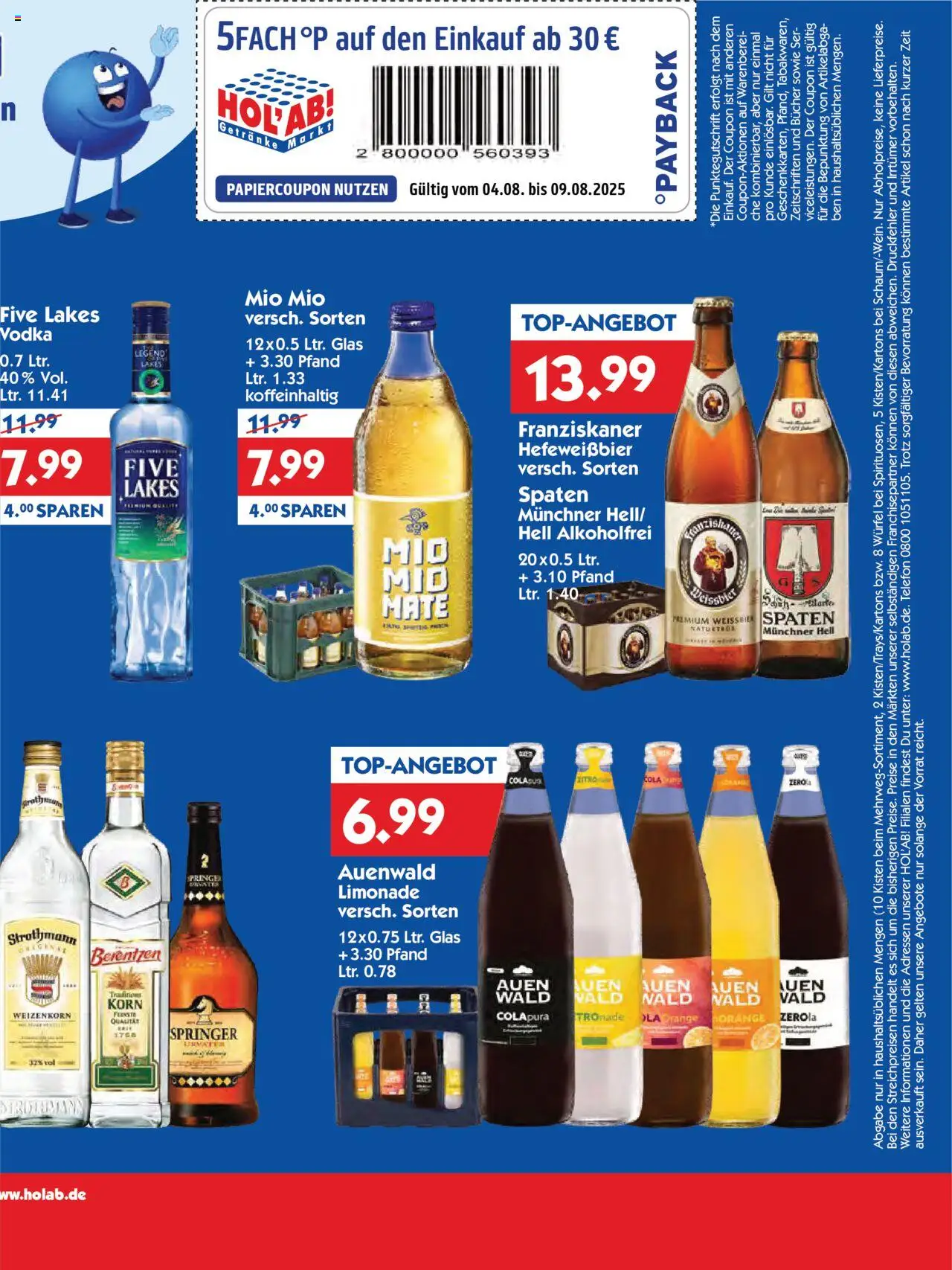 HOL’AB! Prospekt 	 - gültig ab dem 04.08.2025 | Seite: 3 | Produkte: Limonade, Vodka, Telefon, Berentzen