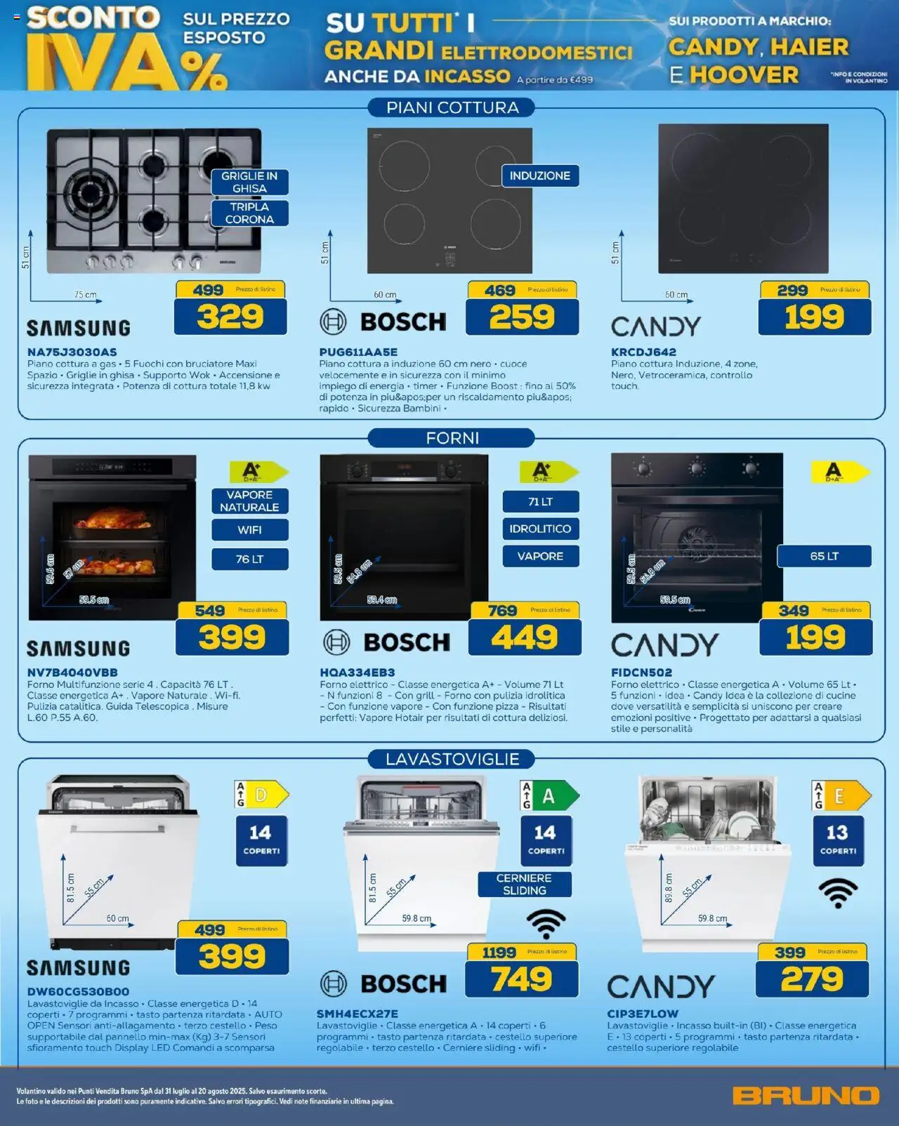 Volantino BRUNO del 08.08.2025 | Pagina: 34 | Prodotti: Cucine, Forno, Forno elettrico, Samsung